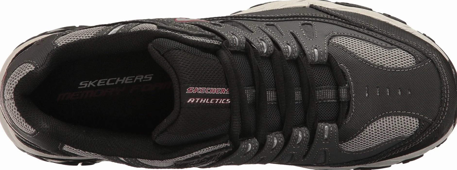 Skechers Sport Afterburn Zapatilla de Deporte con Espuma viscoelástica y Cordones