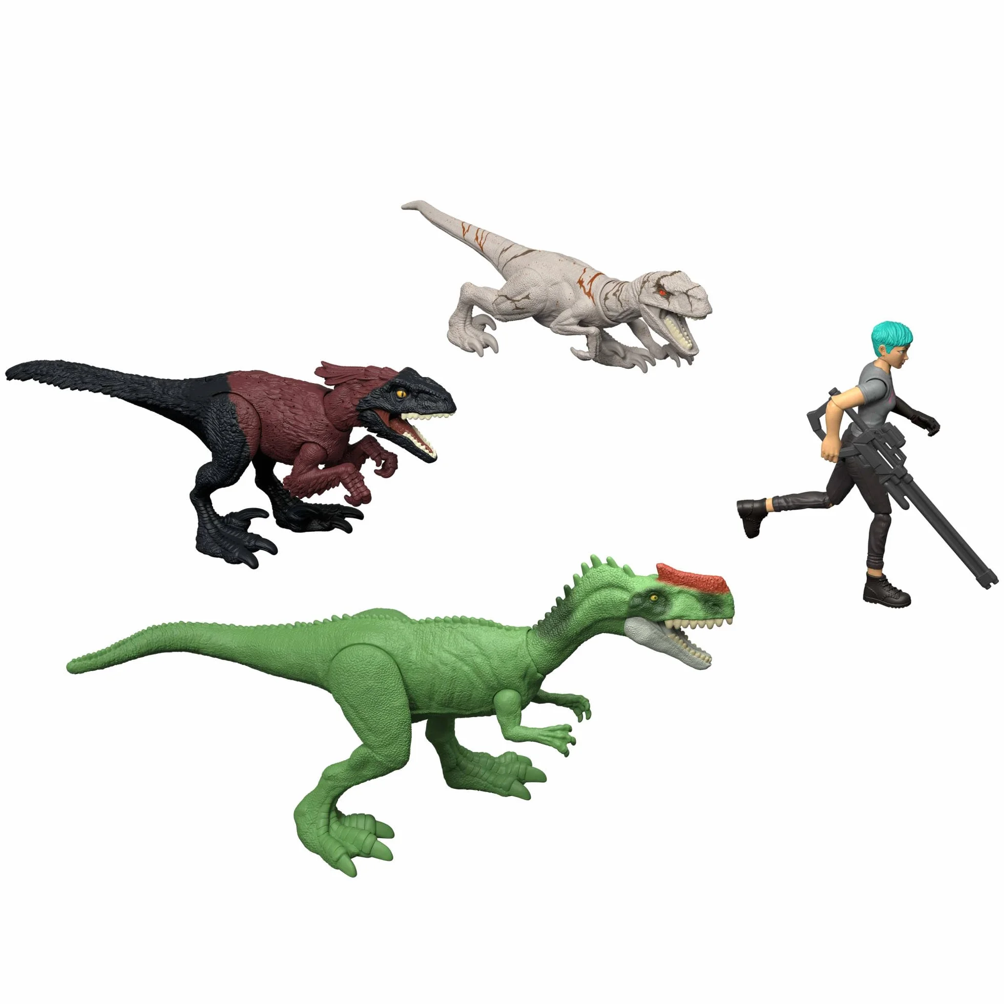 Mattel Jurassic World Teoría del Dinocaos Calendario de Adviento con 12 Puertas, 12 días de sorpresas, Smoothie y Otras 9 Figuras de Dinosaurios, Figura de Brooklynn, JGM17