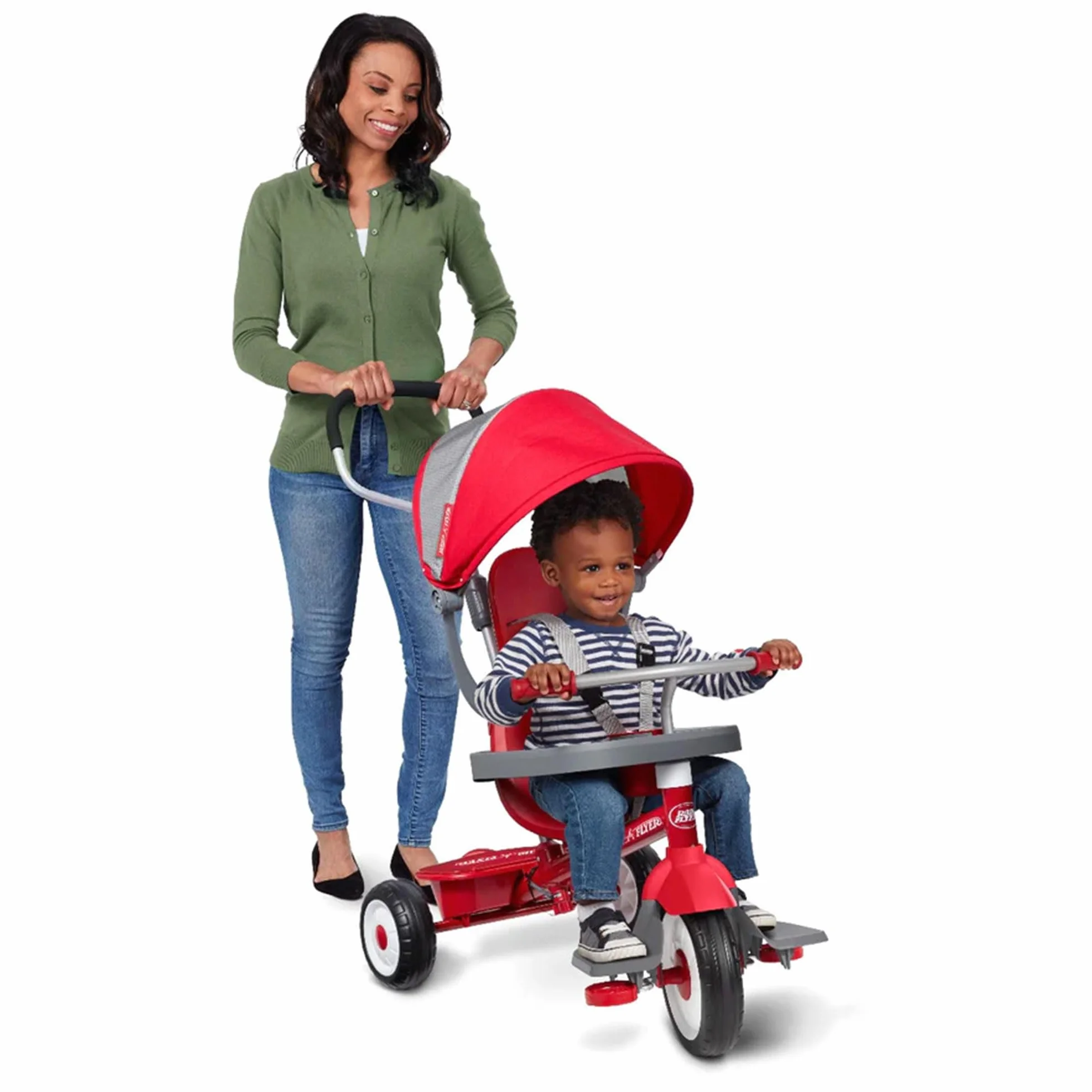 Radio Flyer Triciclo Stroll 'N 4 en 1 para niños de 9 meses a 5 años