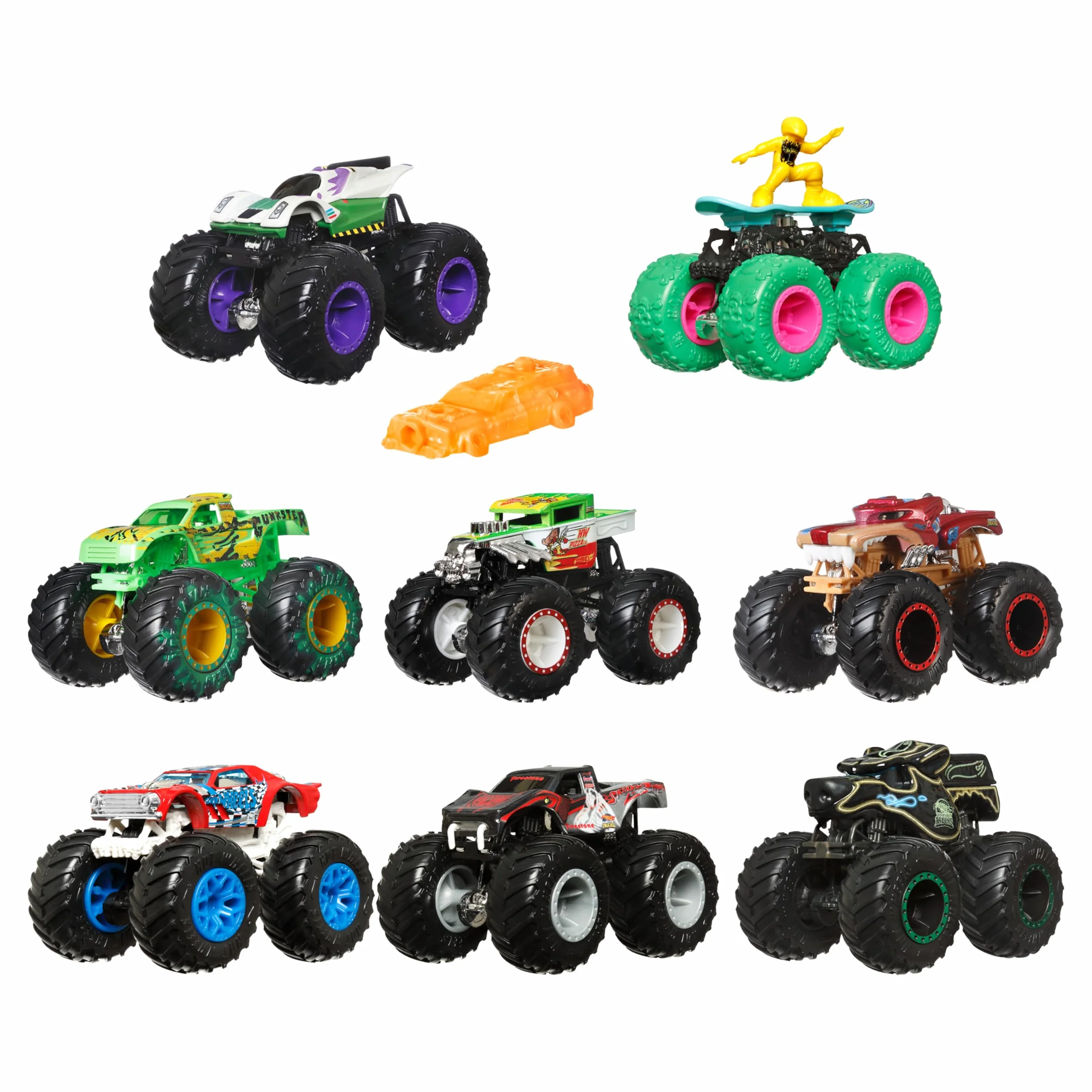 Hot Wheels Monster Truck Coches de Juguetes 1:64 (Modelos Surtidos, selección aleatoria), FYJ44
