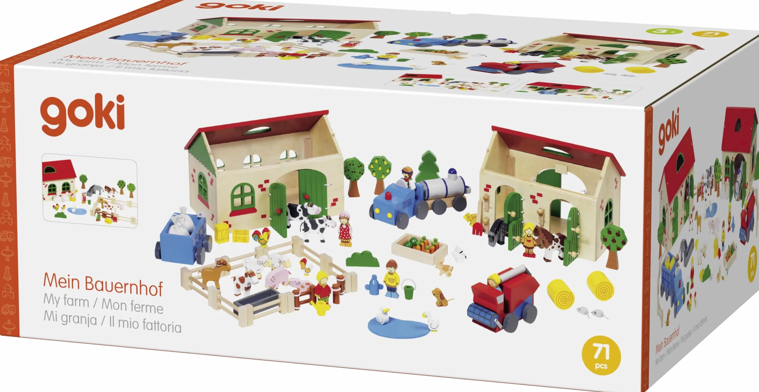 Goki 58598 - Granja de madera , color/modelo surtido