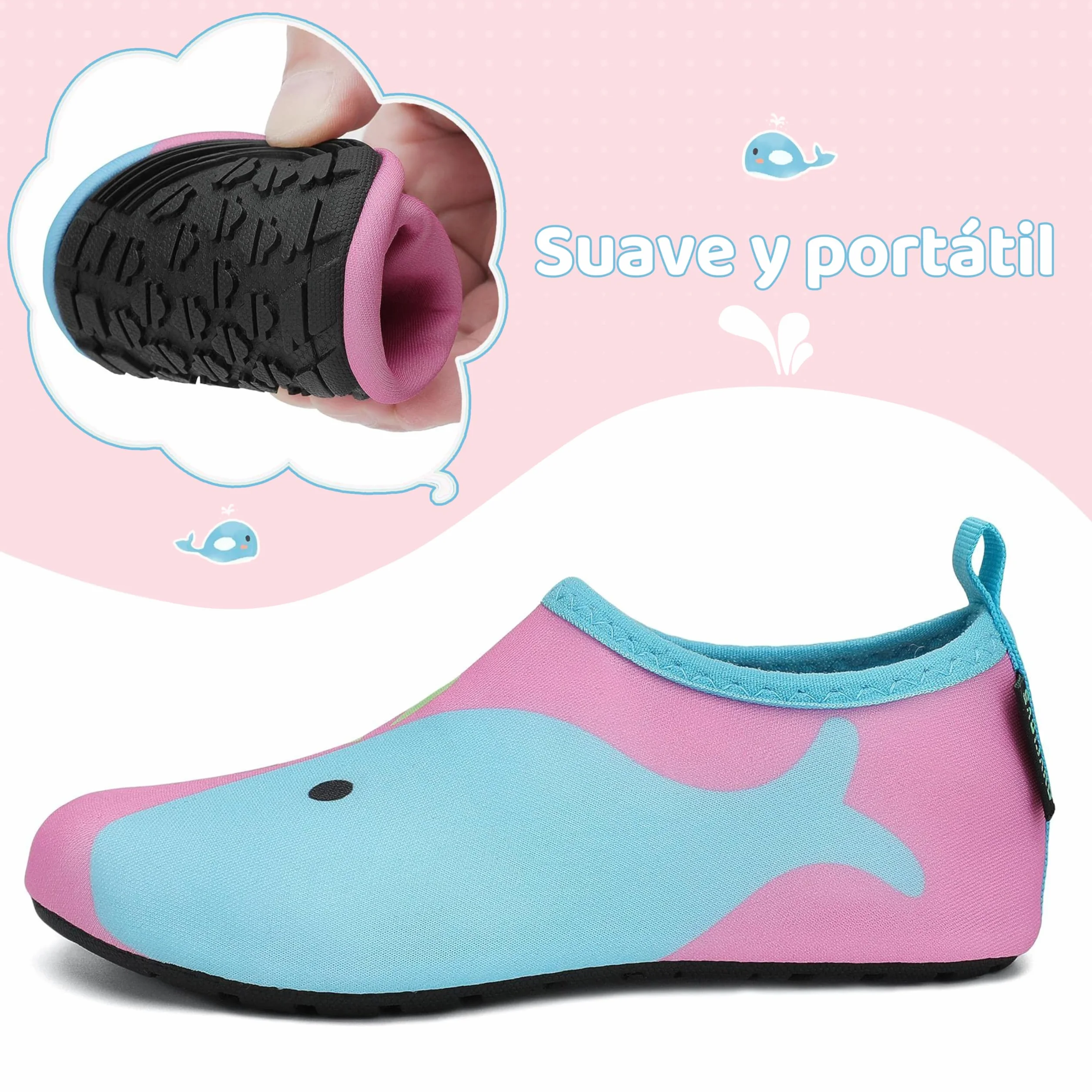 SAGUARO Zapatos de Agua Barefoot Respirable Antideslizante Niños Talla 20-37 EU