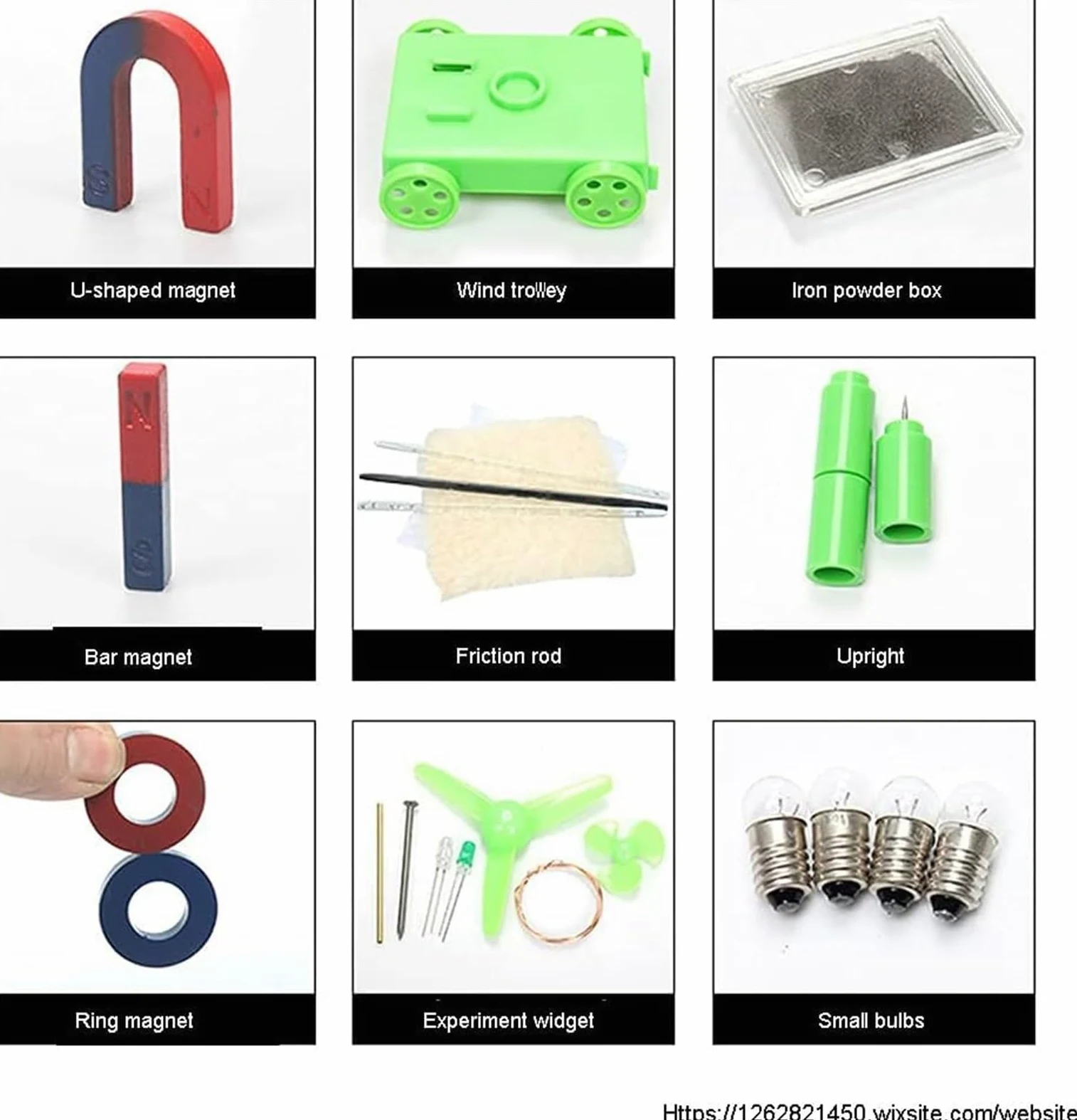 Kit Completo para Experimentos con Circuitos Electromagnéticos, Conjunto Completo De Equipos para Laboratorio De Física Y Electricidad.