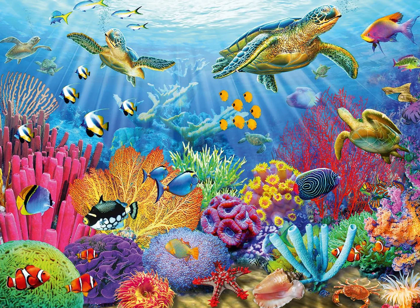 Ravensburger - Puzzle 500 Piezas Aguas Tropicales | Puzzle 500 Piezas Adultos | 49x36 Cm | Rompecabezas Adultos | Para Toda La Familia | Regalo Adulto