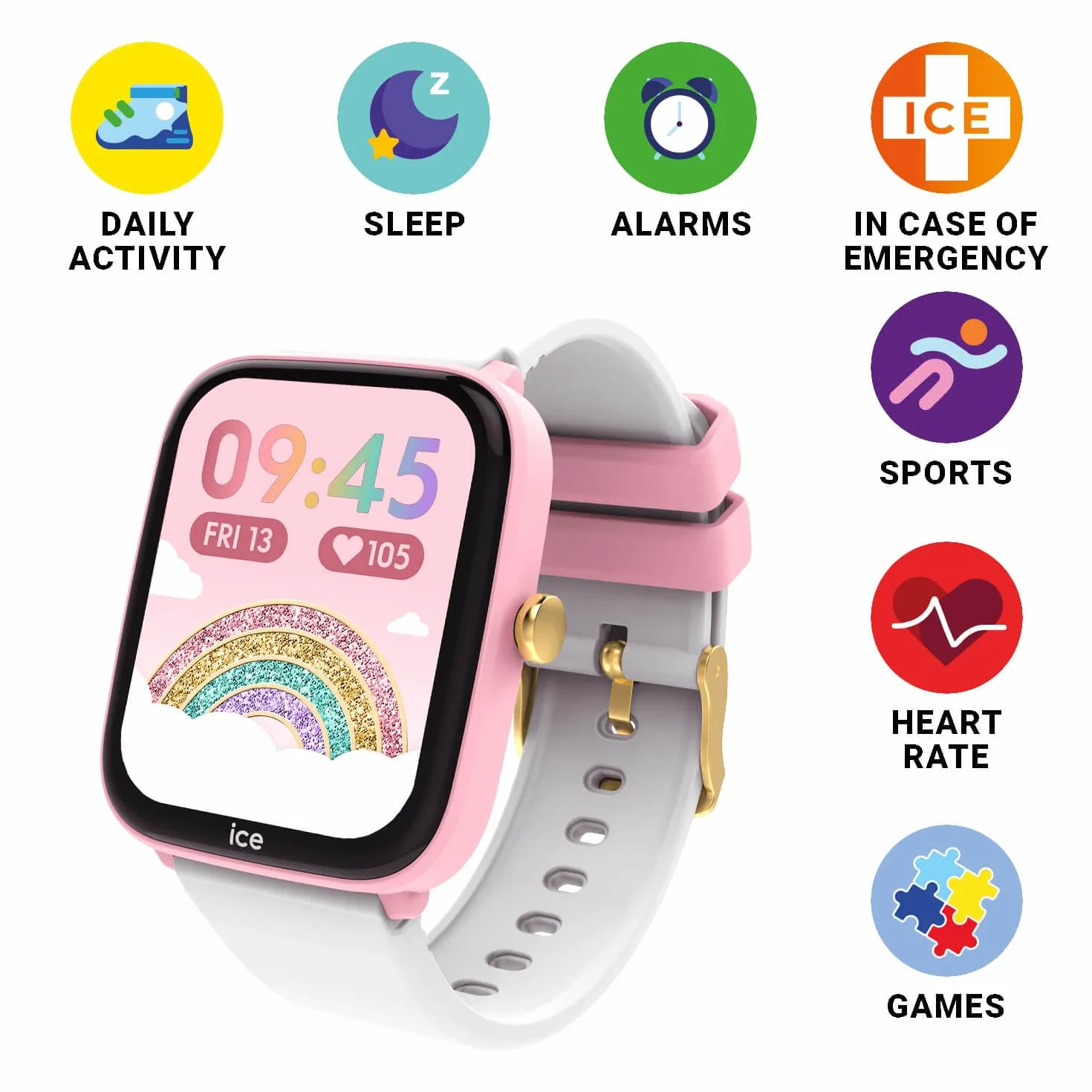 ICE-WATCH Ice Smart Junior 2.0 Reloj Infantil Conectado Correa Silicona 1,75 Inch