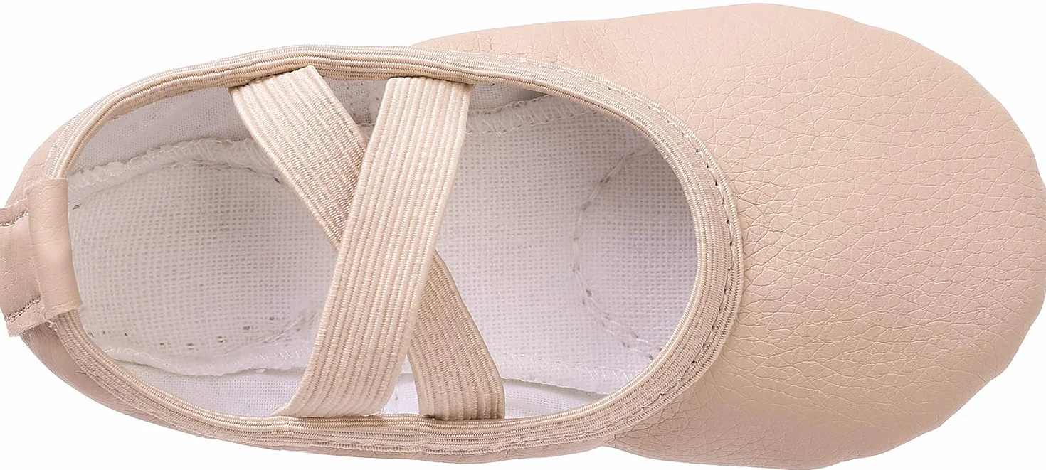Zapatillas de Danza Cuero Media Punta Ballet para Niña Mujer