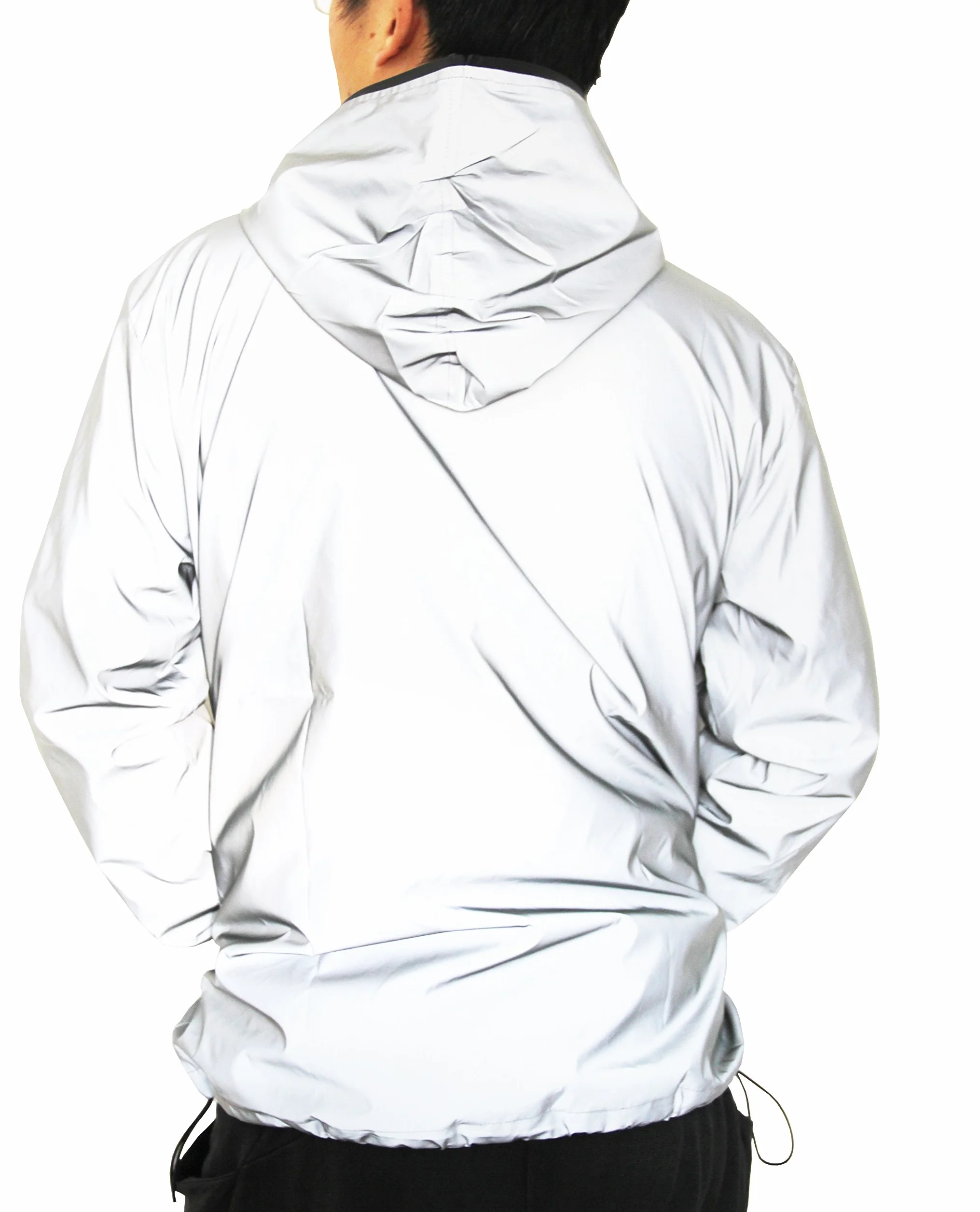 NewL Chaqueta Reflectante de Ciclismo para Hombres con Capucha