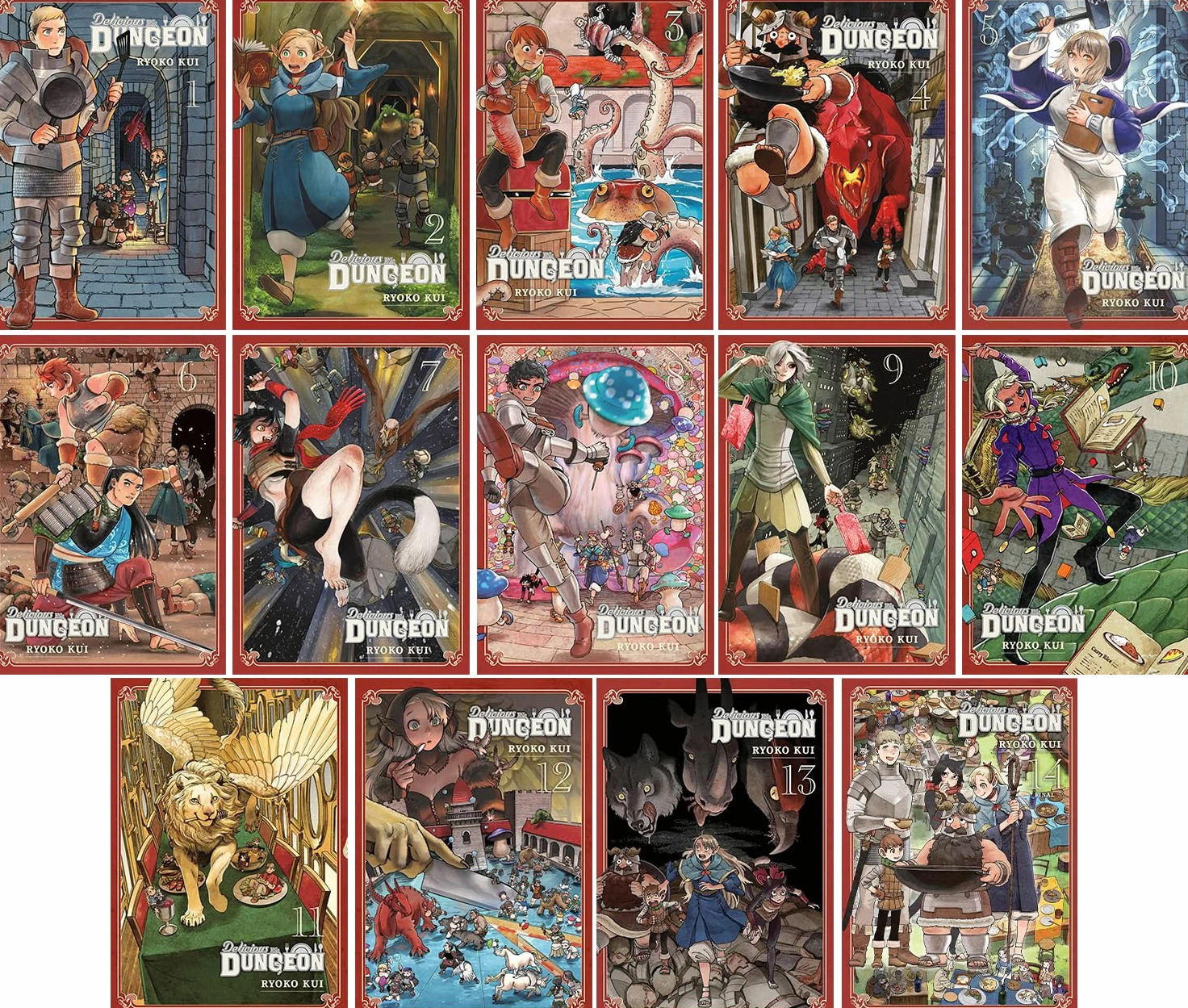 Set de Manga Delicious in Dungeon Vol. 1-14 de Ryoko Kui
