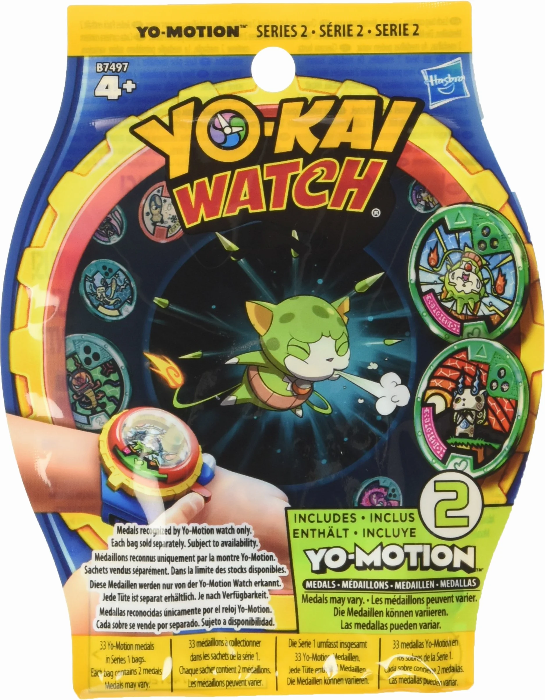Yokai Watch - Sobres sorpresa con Yo-Motion (Hasbro B7497EU4), personajes surtidos de las series 1,2 y 3