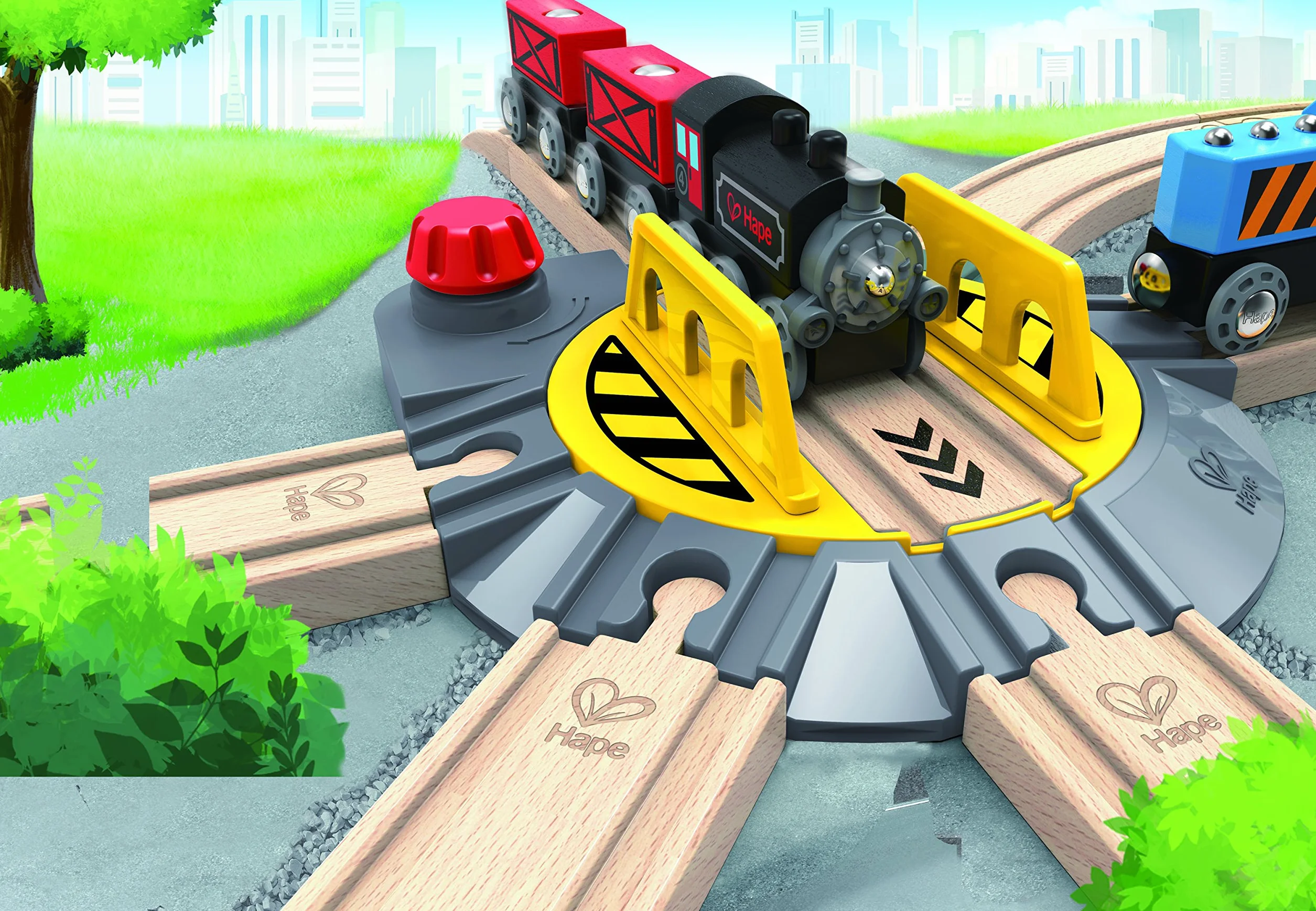 Hape- Plataforma giratoria Circuito de Tren (Toynamics E3723)