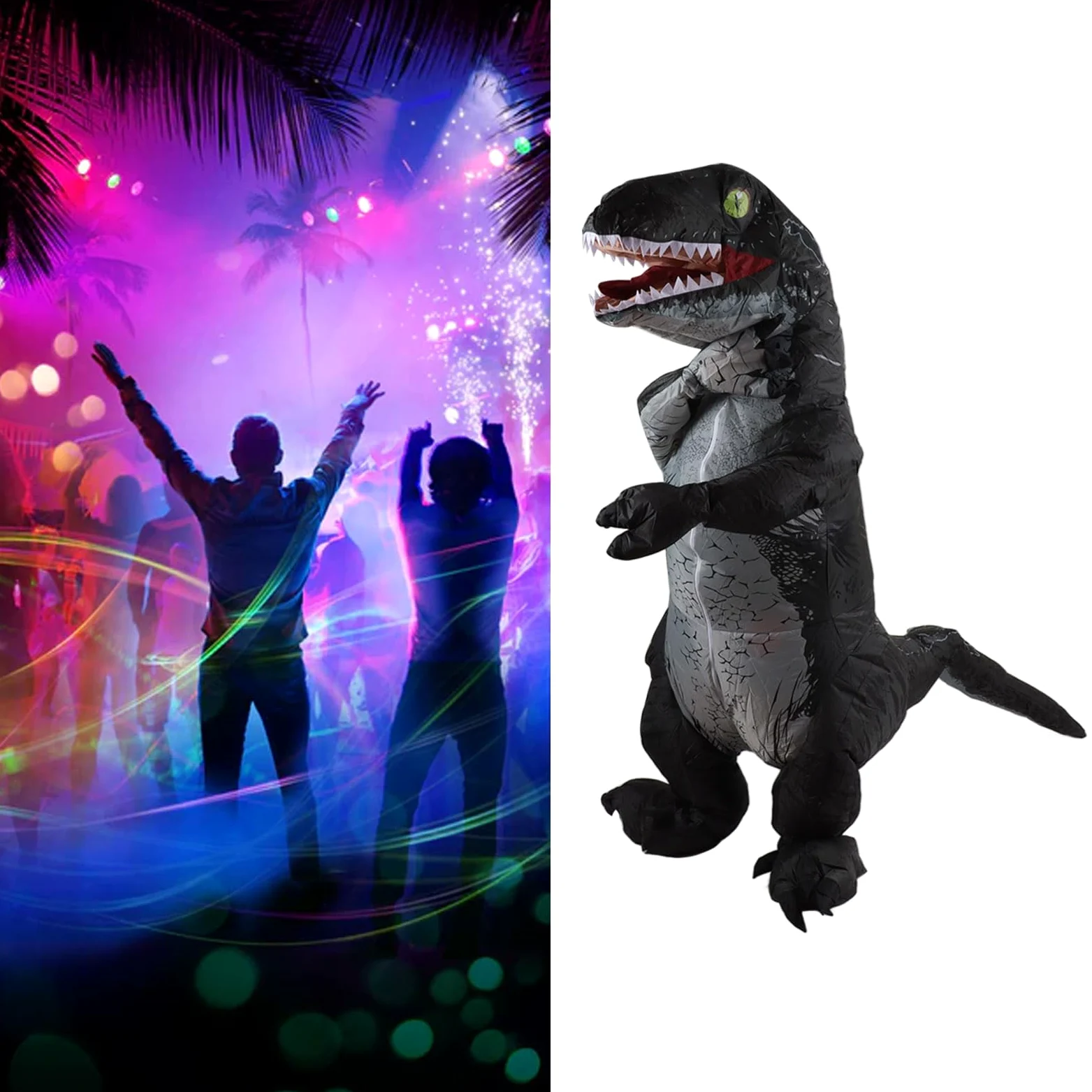 Disfraz Inflable Ligero Impermeable Divertido Traje de Animal para Adultos Fiesta de Halloween Cosplay - 1 Unidad