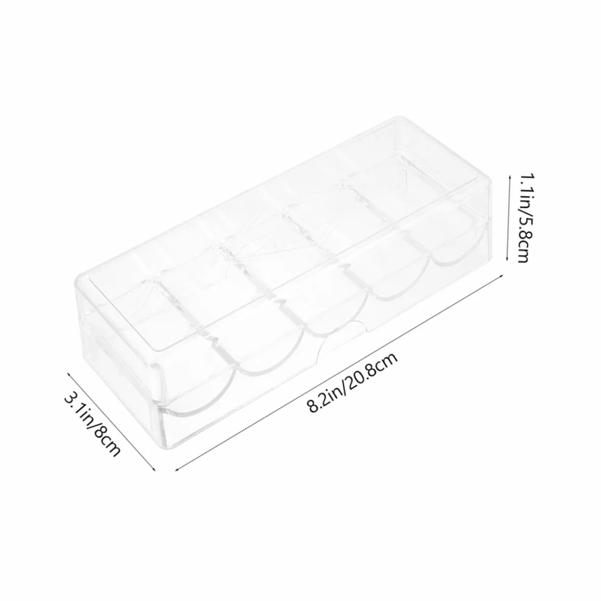 Toddmomy 2Piezas Organizadora de Fichas de Póker con Tapa Rack de Almacenamiento Transparente para Mantener Ordenadas de Póker Casa