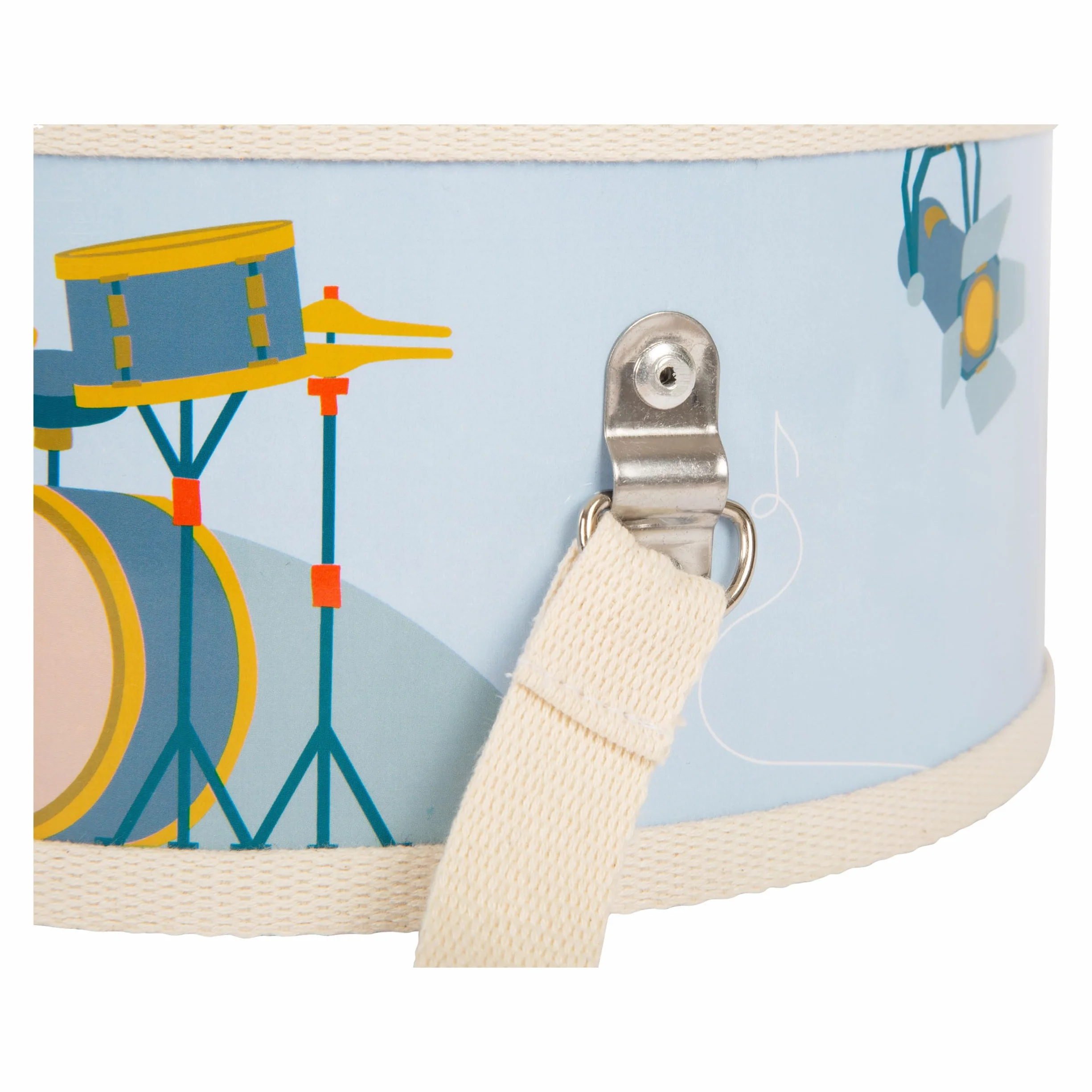 Small Foot Tambor Groovy Beats, instru. Infantil, a Partir de 3 años, de Madera, edu. Musical temprana, 12250
