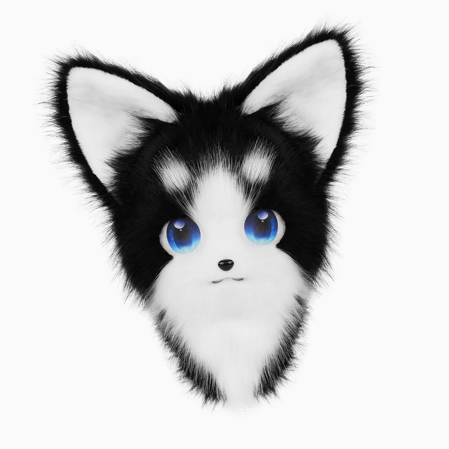 [Rxgiasup] Peludo Animal Cabeza de Gato Kigurumi Disfraz de Gato Halloween Cosplay Disfraz Accesorios Sombrero Regalo Cabeza de Animal Peludo