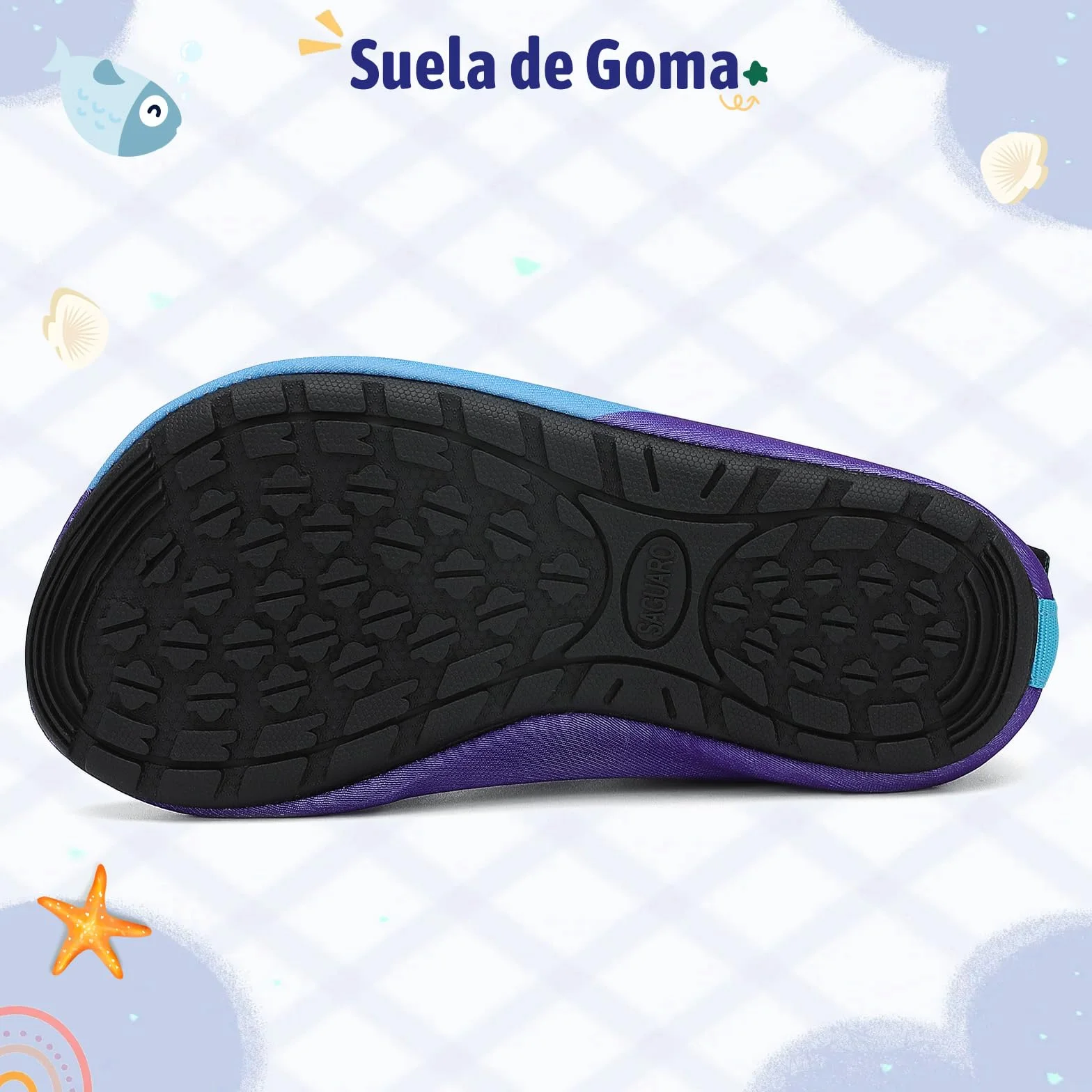 SAGUARO Escarpines Deportes acuáticos Unisex-Niños Talla 20-37