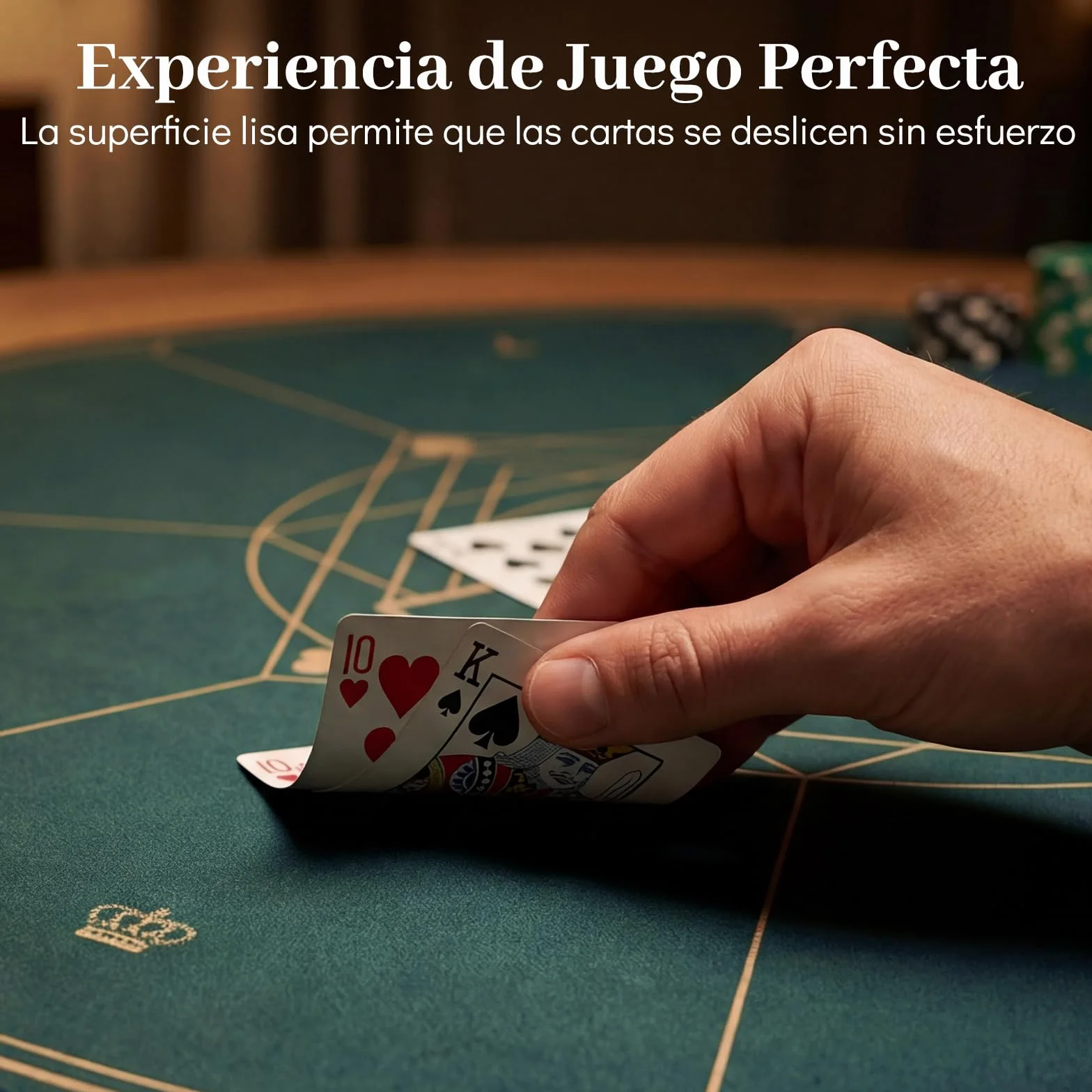 COSTWAY Tapete de Póquer Redondo para Texas Hold'em, Base de Goma Antideslizante Plegable, Bolsa de Transporte, Alfombra de Mesa de Póker de Casino para 8 Jugadores Cartas Blackjack (100 cm)