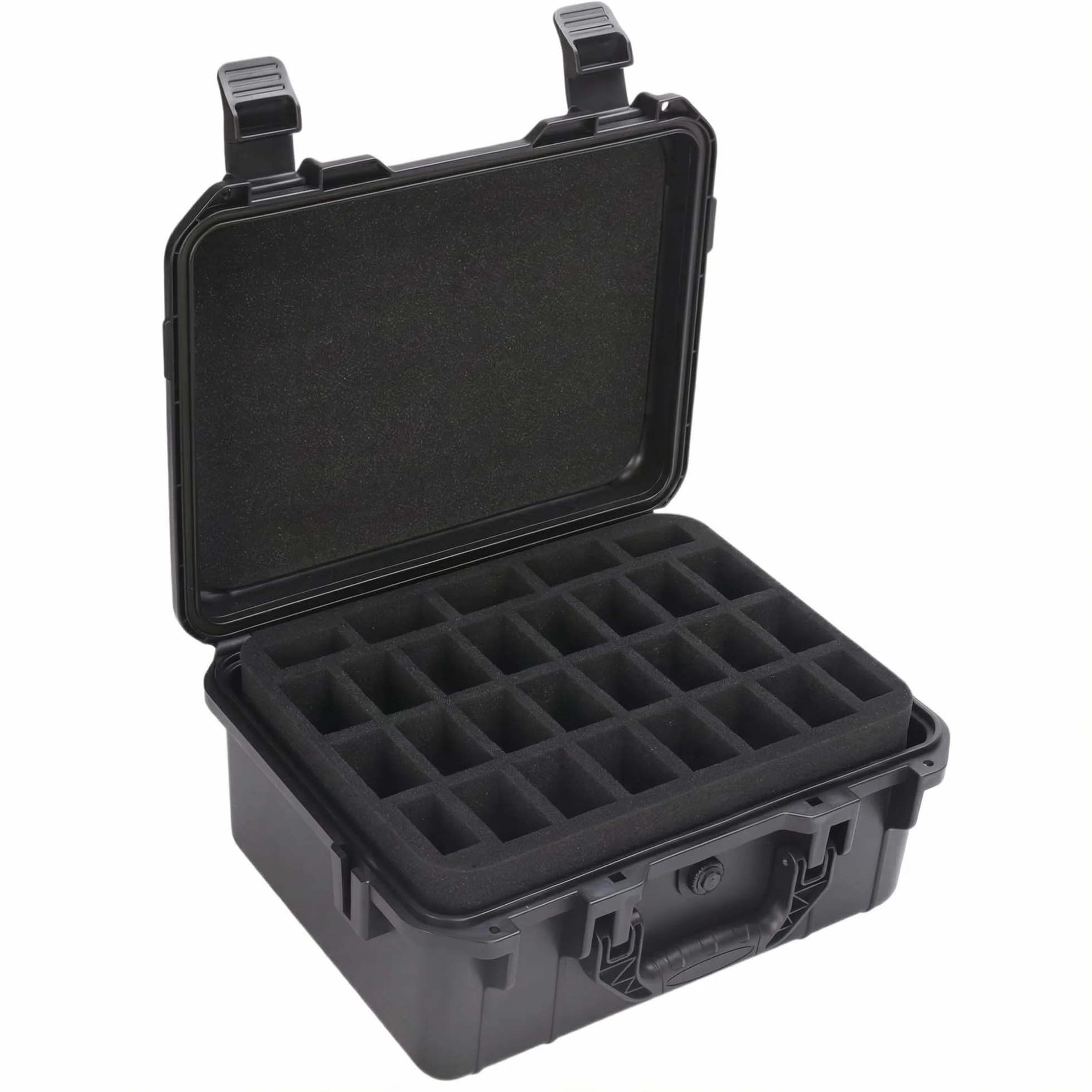 Estuche Resistente para Almacenar Miniaturas, Maletín de Transporte para 116 Miniaturas Incluye 4 Inserciones de Espuma, Estuche de Almacenamiento de Miniaturas Compatible con Warhammer 40k