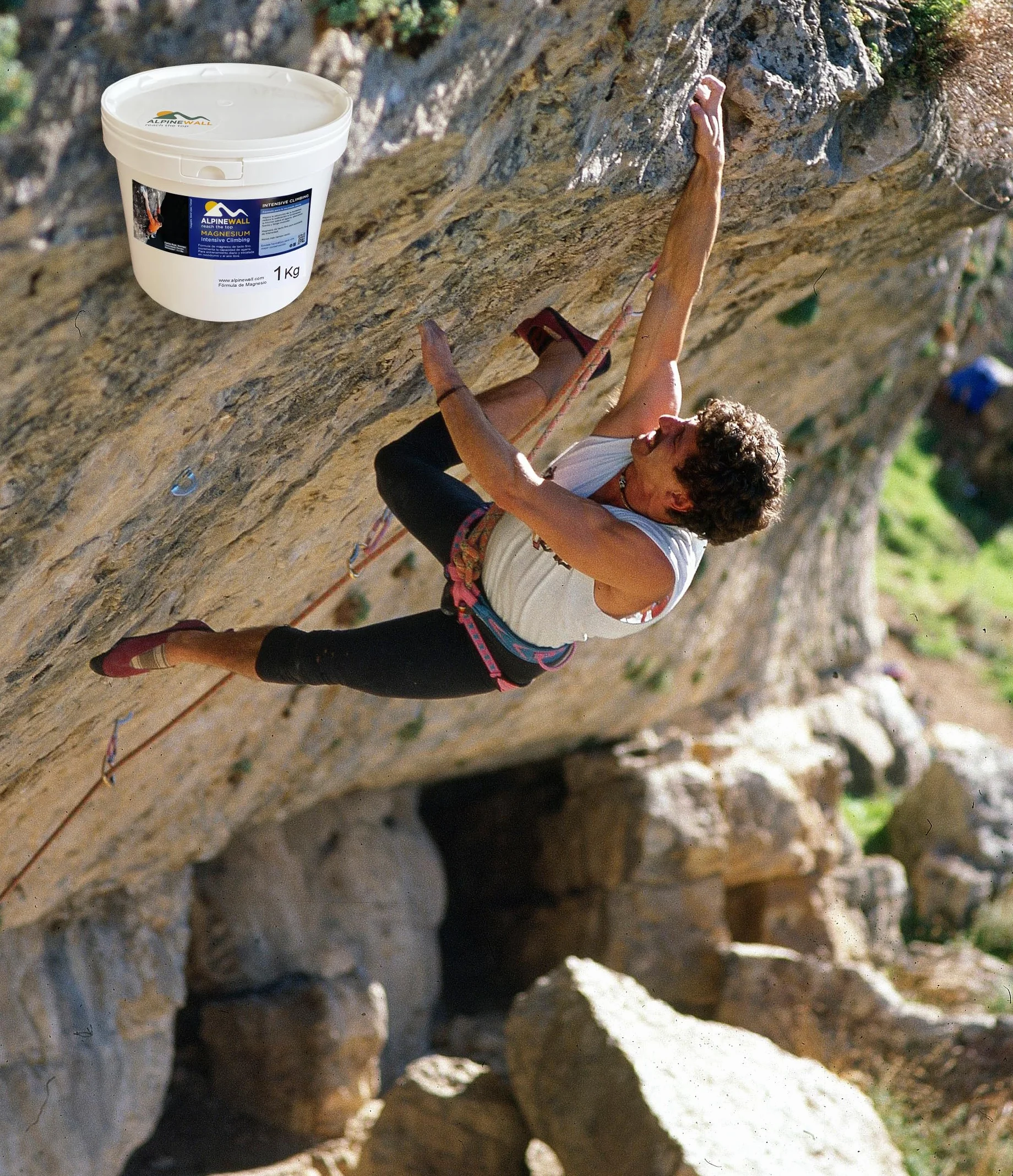 MAGNESIO Rosado Escalada Intensive Climbing, Escalada Deportiva y Bloque