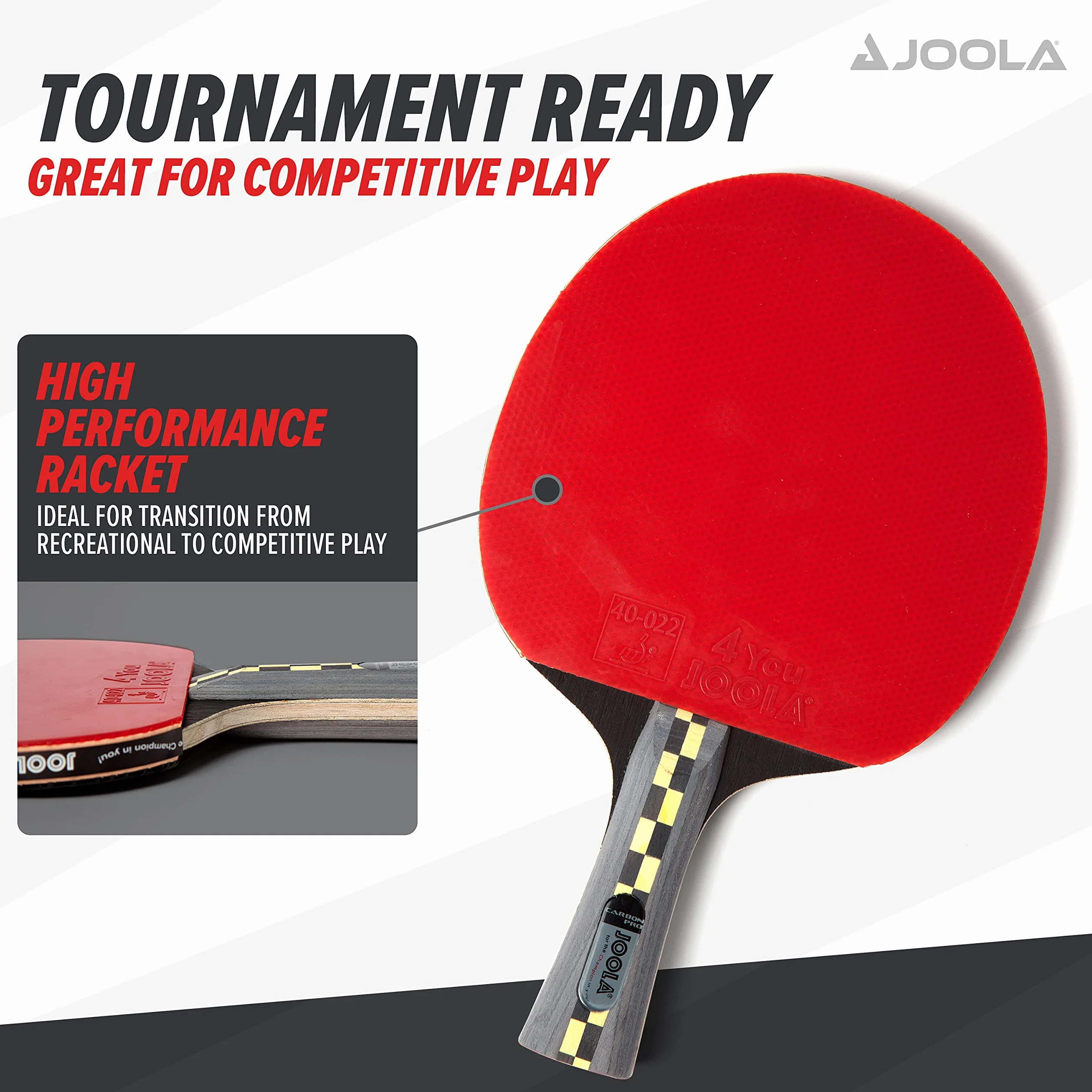 Joola Carbón Pro Raqueta de Ping Pong