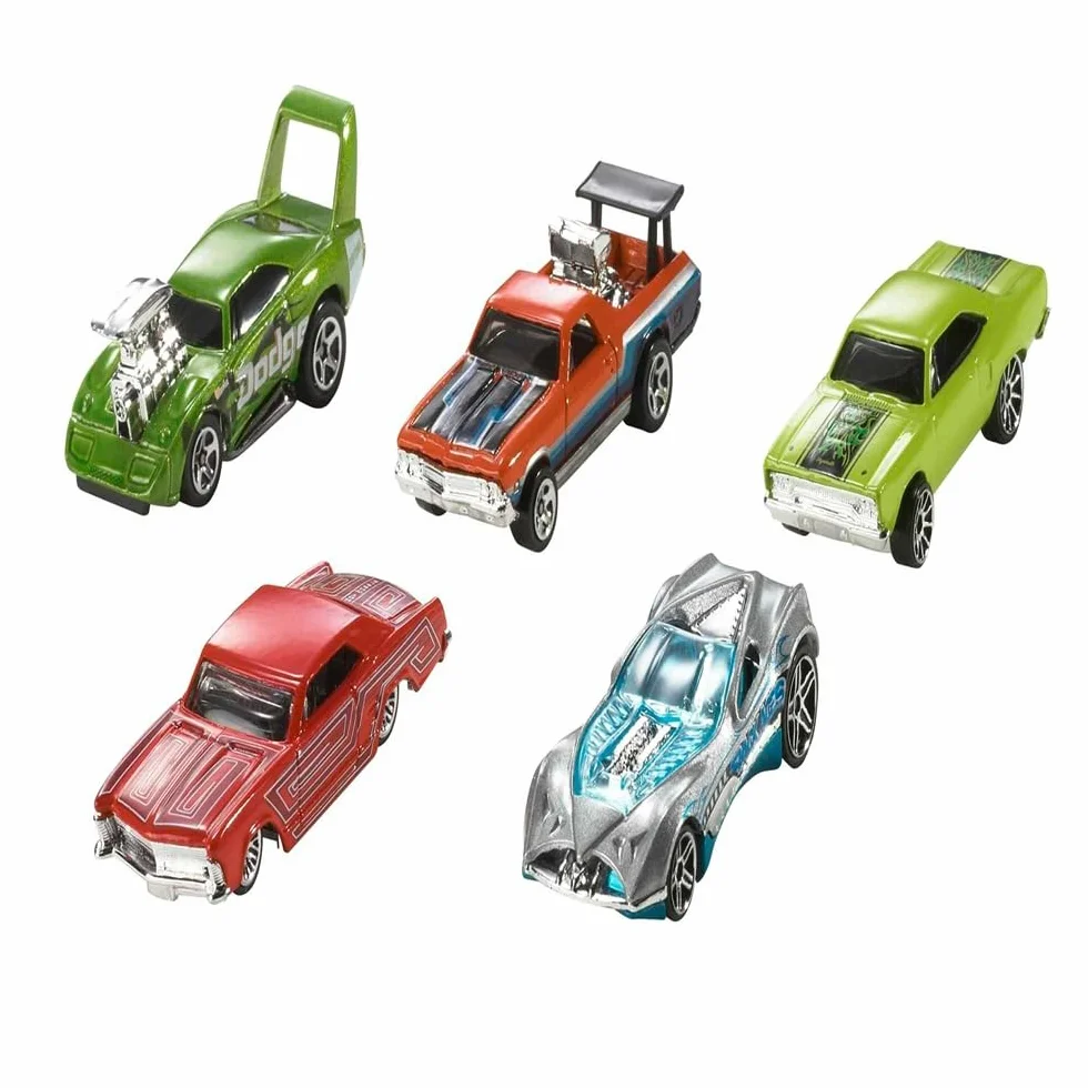 Hot Wheels Pack de 10 Vehiculos, Coches de Juguete (Modelos Surtidos, selección aleatoria), 54886