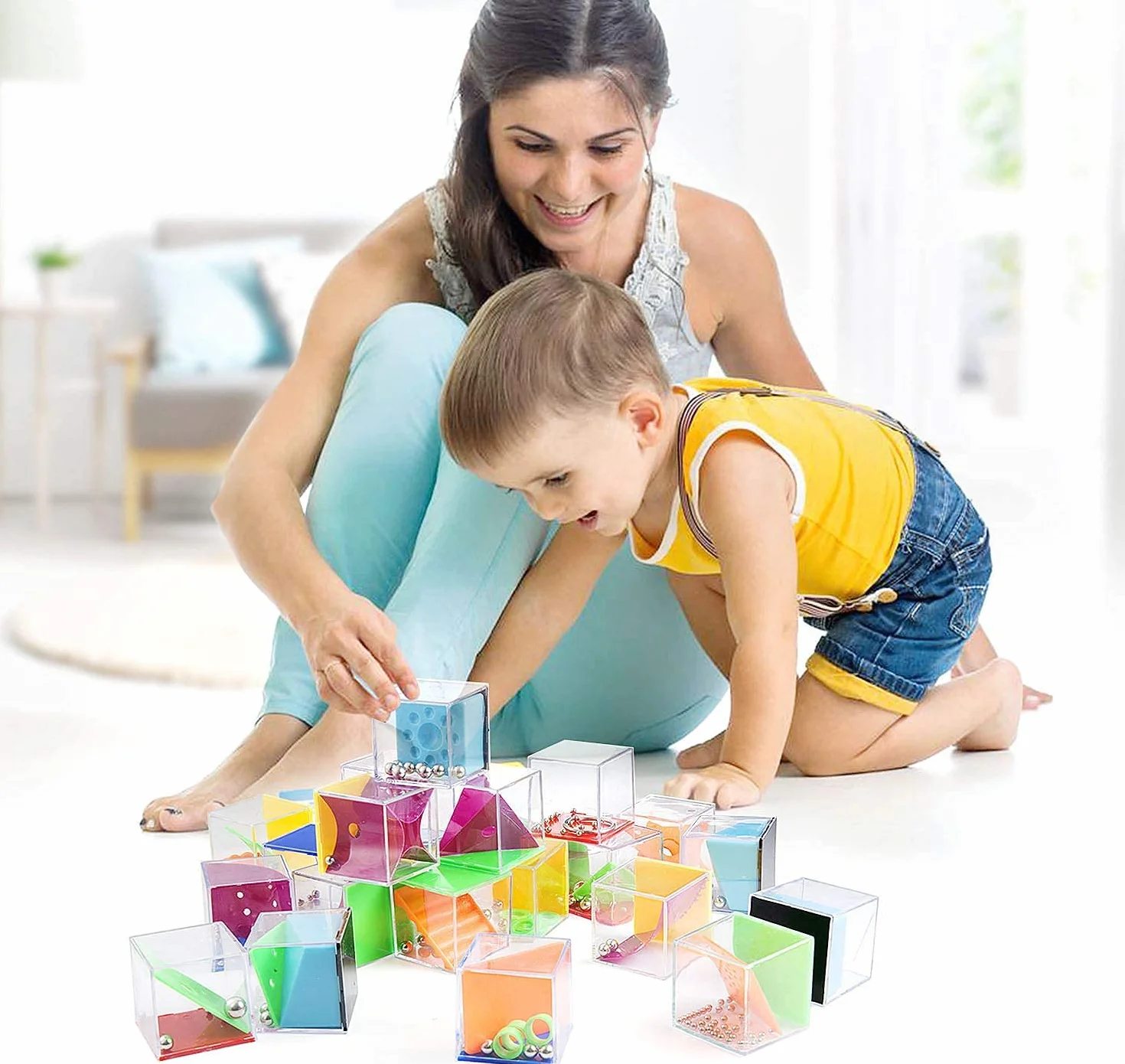 Comius Sharp 24 Pcs Mini Rompecabezas y Puzzles, Juegos de Habilidad con Niveles Diferentes, Set de 3D Laberintos para Regalos de Fiesta Cumpleaños