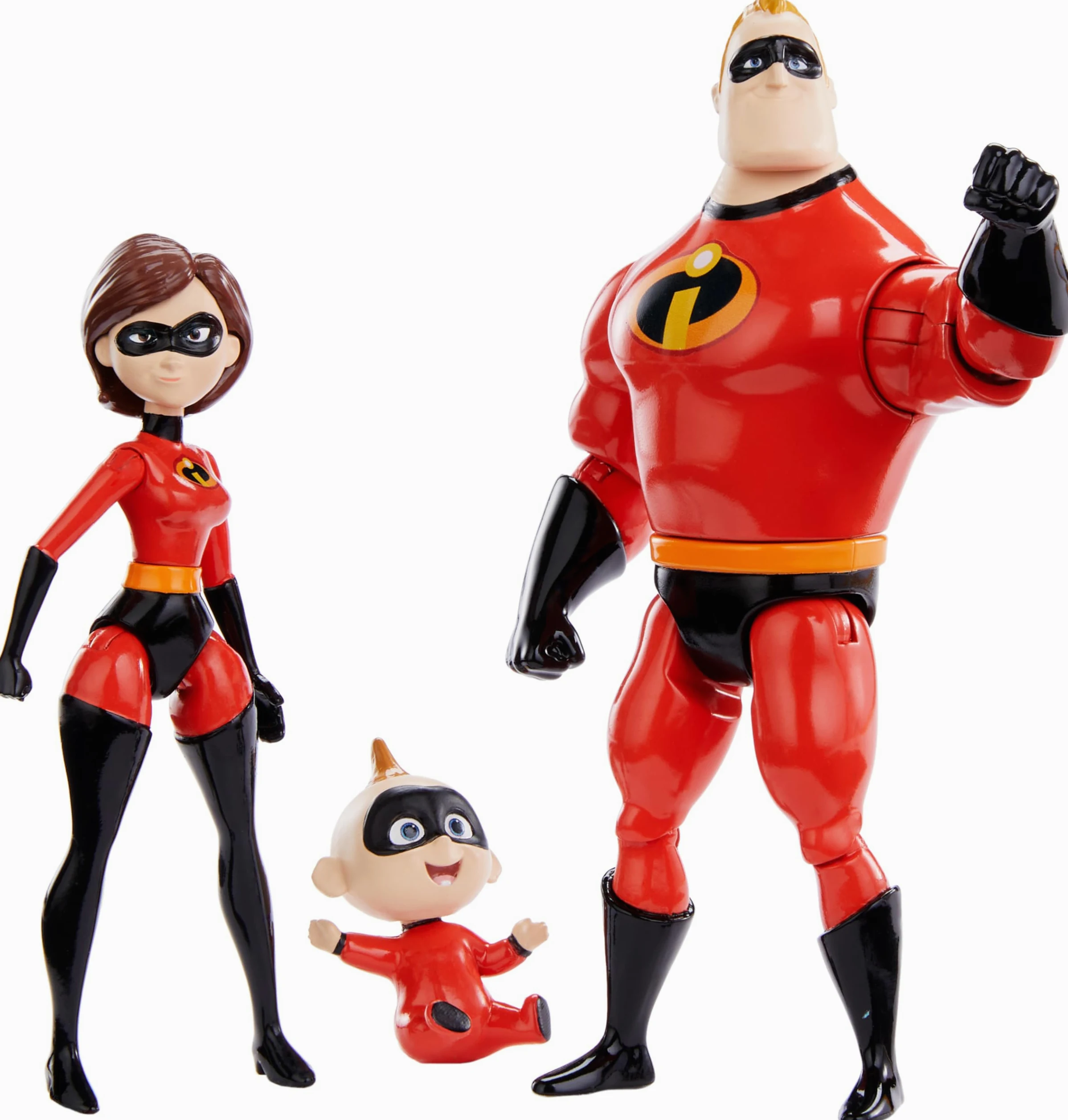 Mattel Disney y Pixar The Incredibles Storyteller Set con 3 figuras de acción, paquete de juguetes coleccionables súper familiares con Mr Incredible, Elastigirl y Jack-Jack