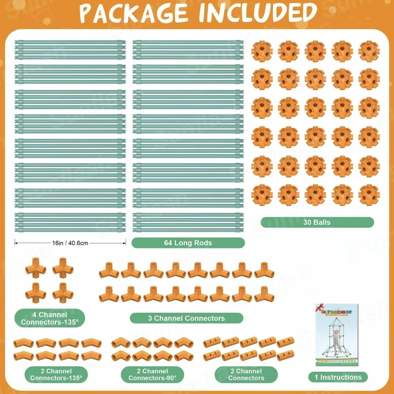 Kit de Construcción Fuertes, DIY Puzzle Casa Juguete, 140Pcs Juguetes Educativos, Bricolaje Construcción, Castillos Túneles, Jugar Tienda de Campaña, Casa Regalo para 3+ Años(Excluyendo paño Suave)