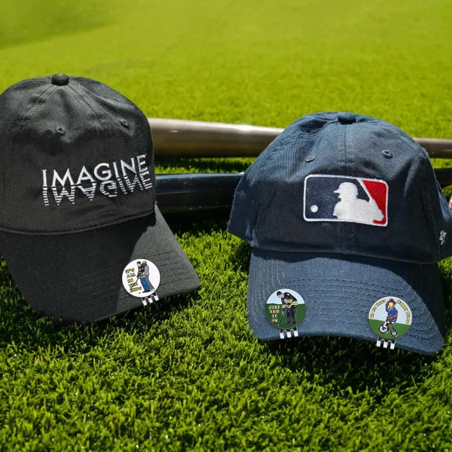 Marcador de Pelotas de Golf con Clip de Sombrero Magnético, Clip para Sombrero de Golf con Marcador de Bola Magnético, Marcador de Golf Metal Clip Magnético