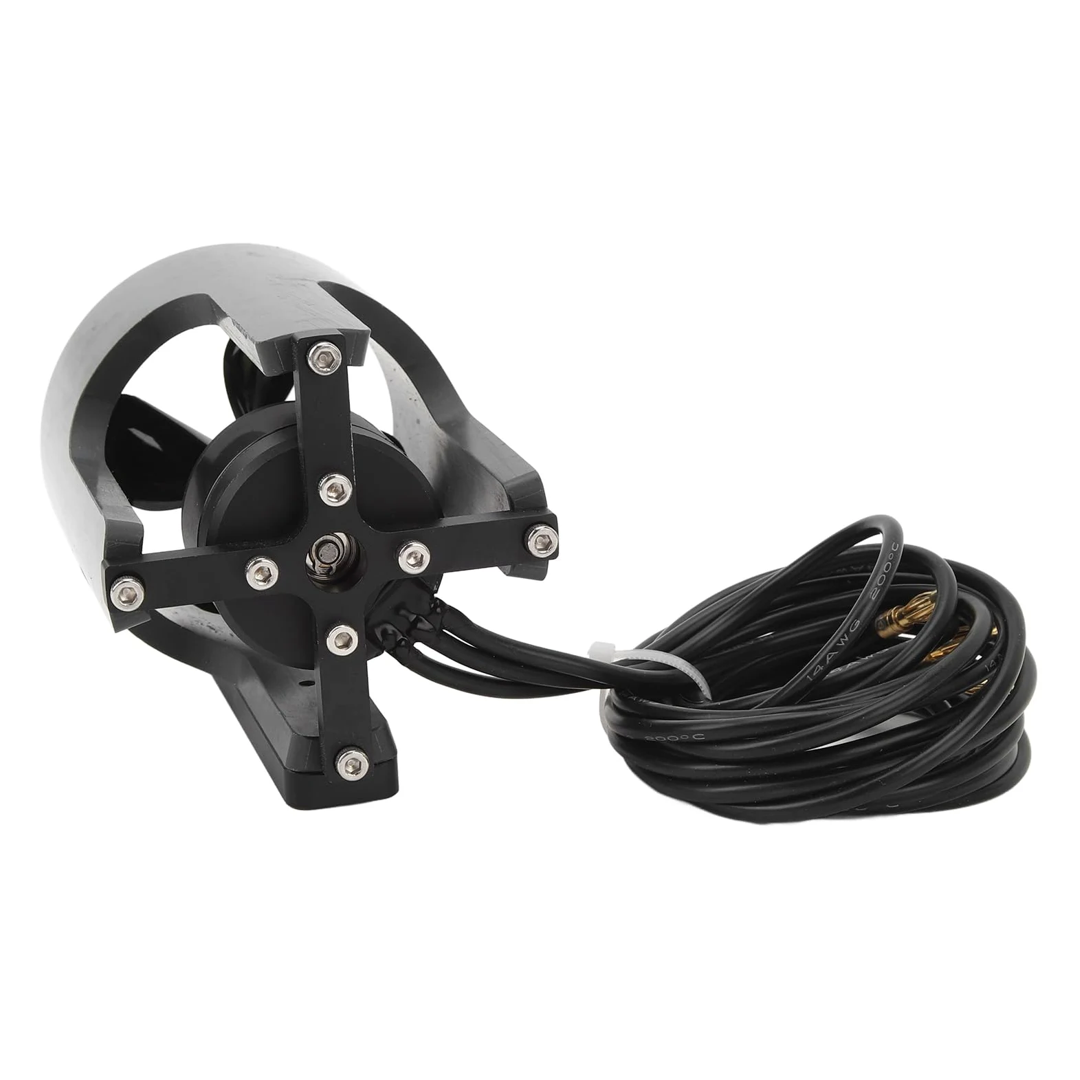 Propulsor Submarino KYO 4T PRO, 12 a 25,2 V Alto Rendimiento Propulsor Submarino del Motor Impermeable sin Escobillas, Kit de Motor de Kayak para Barco de Cebo de Pesca RC (CCW)