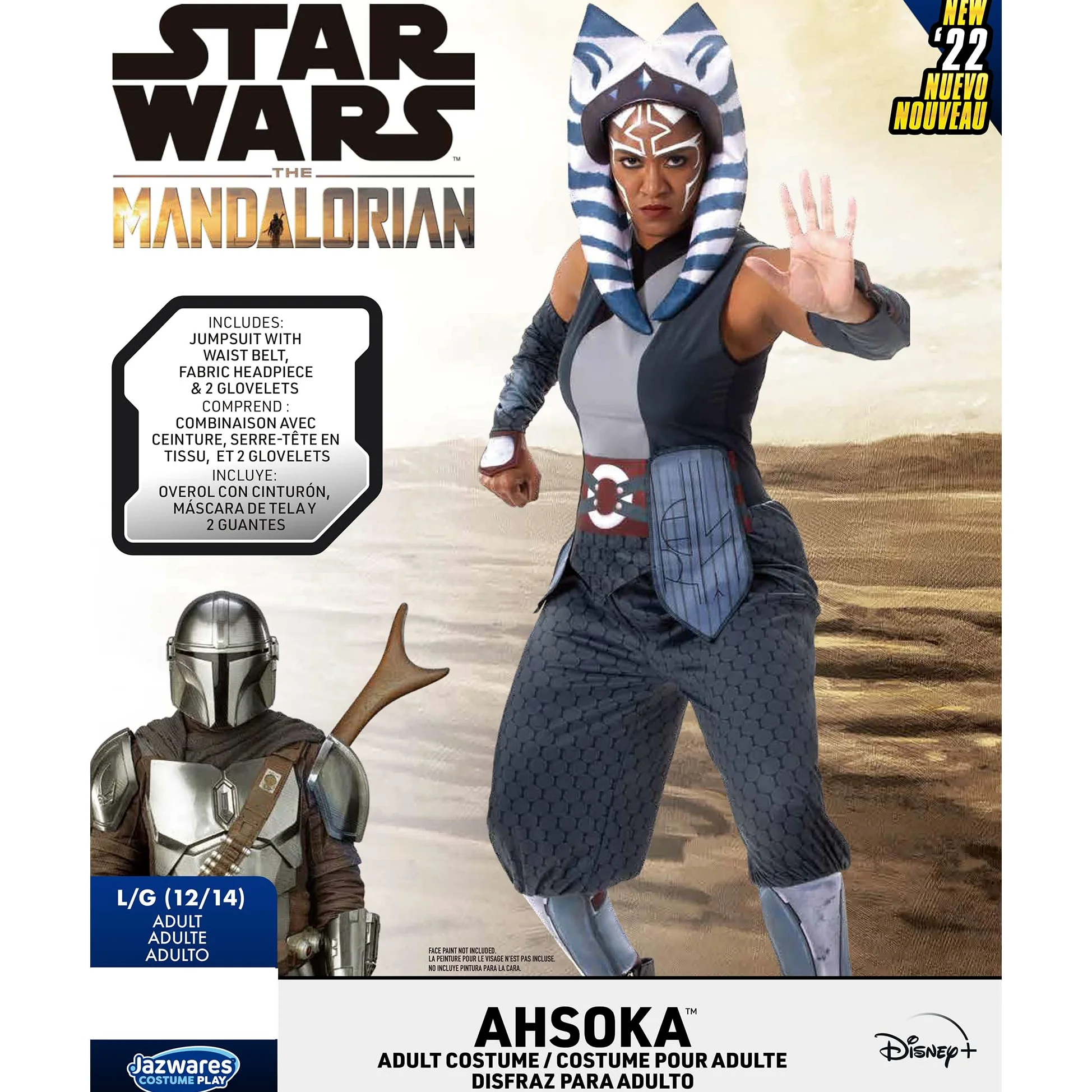 Disfraz de Ahsoka de Star Wars para mujer