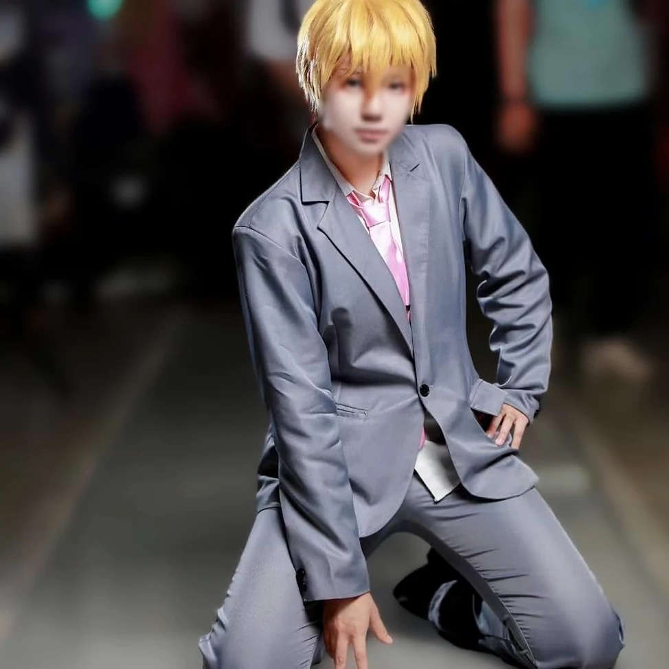 Reigen Arataka - Uniforme gris, disfraz de Mob Psycho 100, disfraz de cosplay de anime, Halloween, carnaval, fiesta, regalo para fanáticos del anime