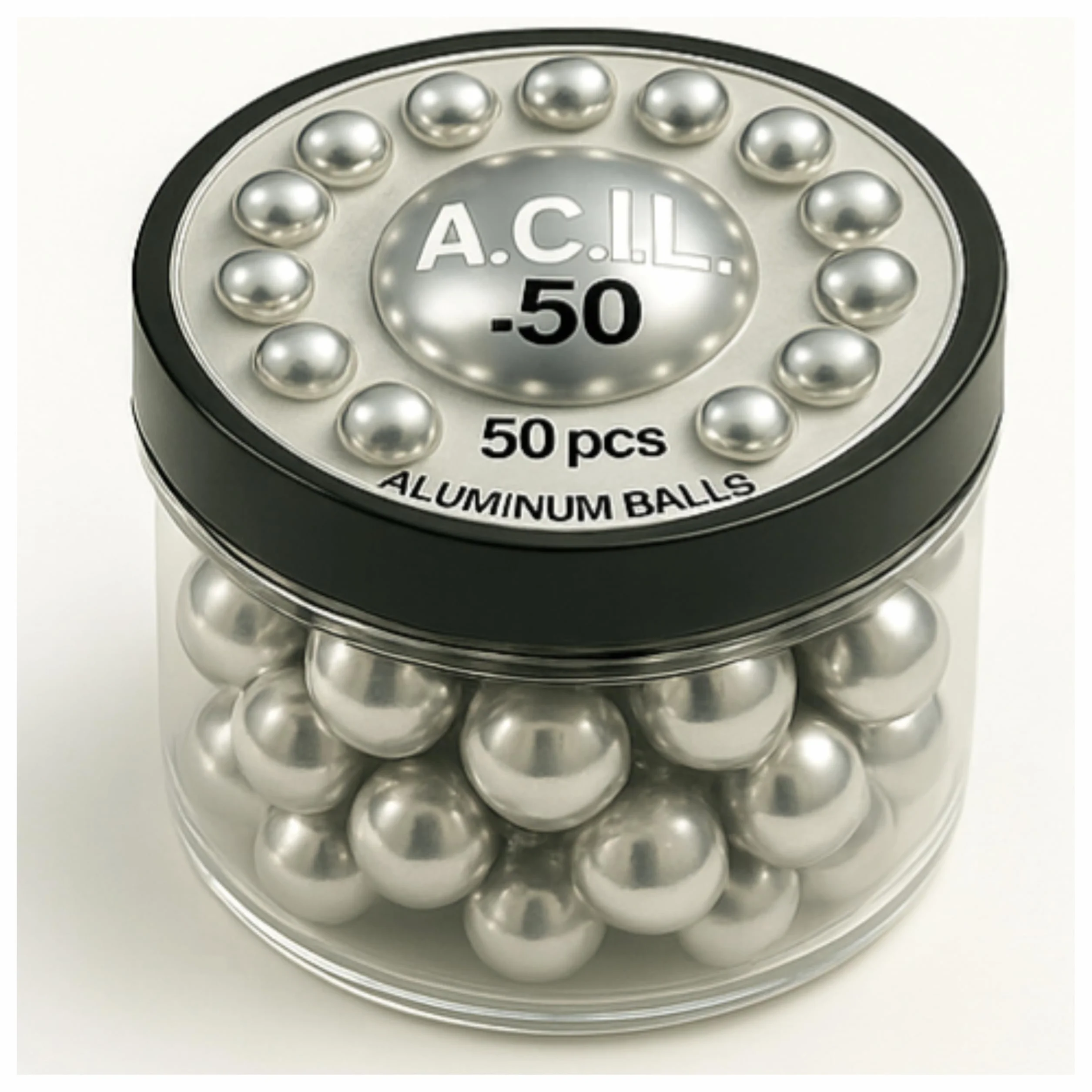 Bolas de aluminio calibre 50 12,5 mm 50 unidades para pistolas HDR HDP