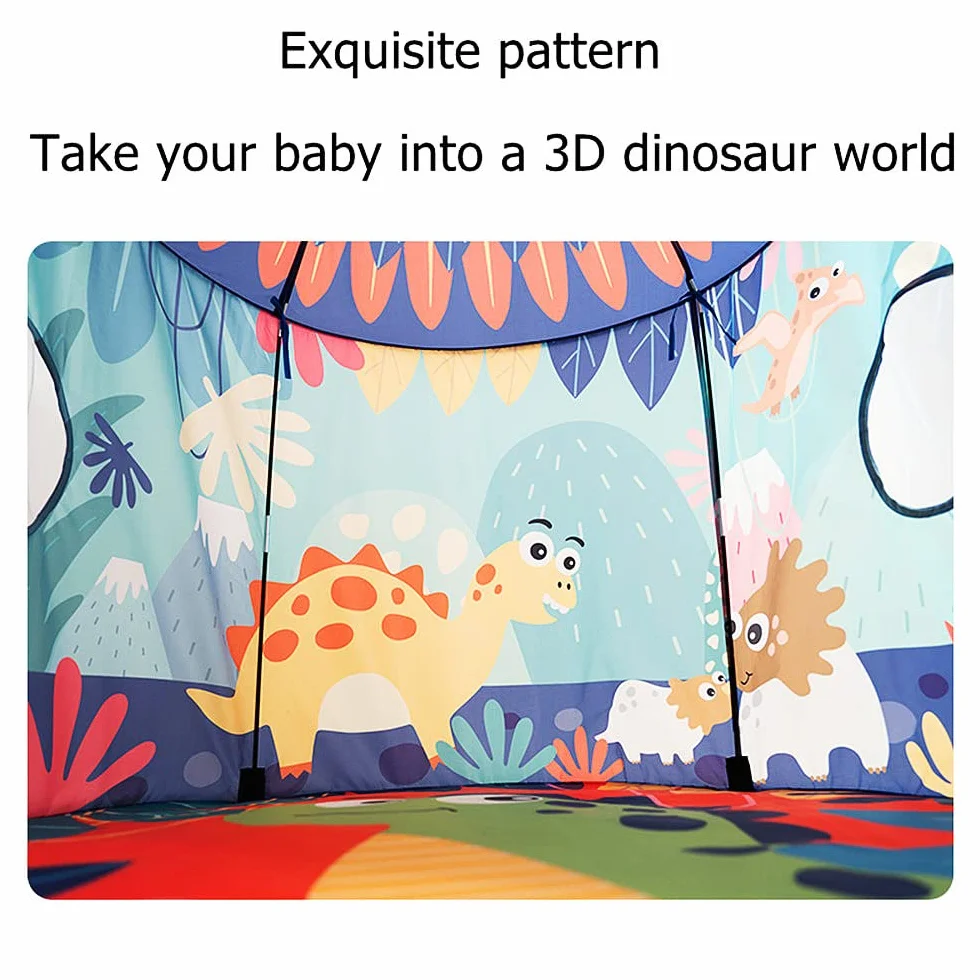 Tienda de campaña de Dinosaurios,Tienda campaña Infantil,cabaña Infantil de de dragón para niños, Casitas de Tela en Interiores y Exteriores