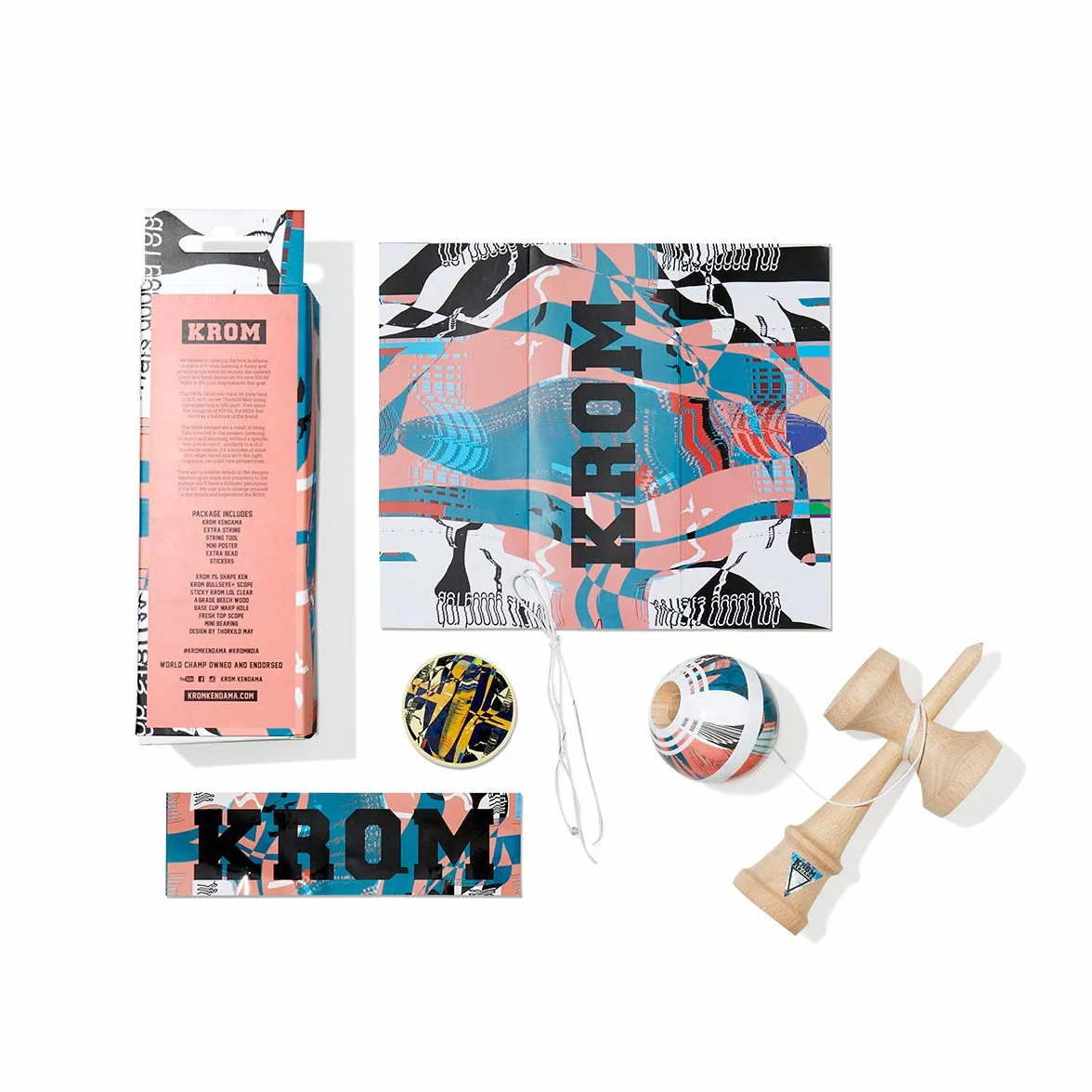KROM Juguete Kendama – Noia 4 – Mejora Tus Habilidades Cognitivas – Mejora el Balance, los Reflejos y la Creatividad – Kendama Modelo Pro Hecho para Principiantes y Expertos