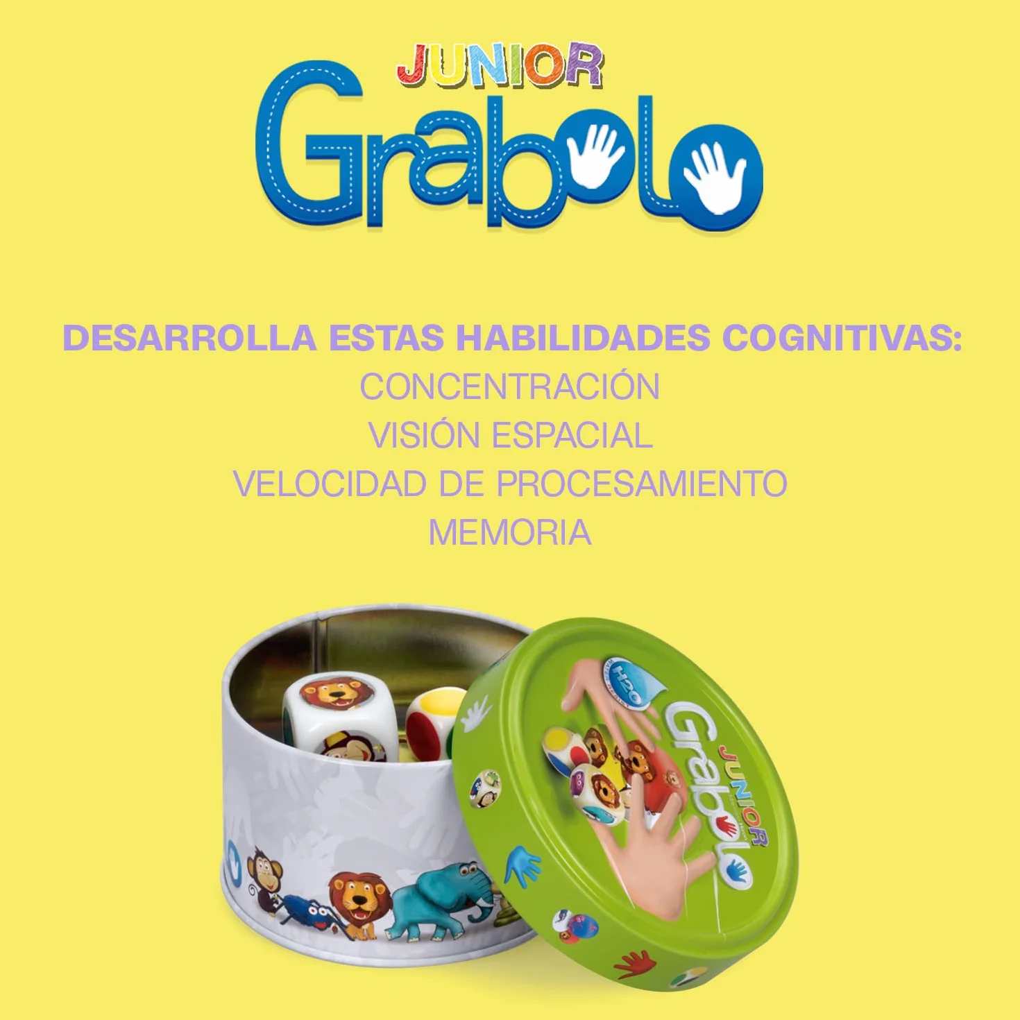 Grabolo Jr Juego De Mesa 4 Años Educativo Niños 3 A 5 Jugadores Regalo 10 Min