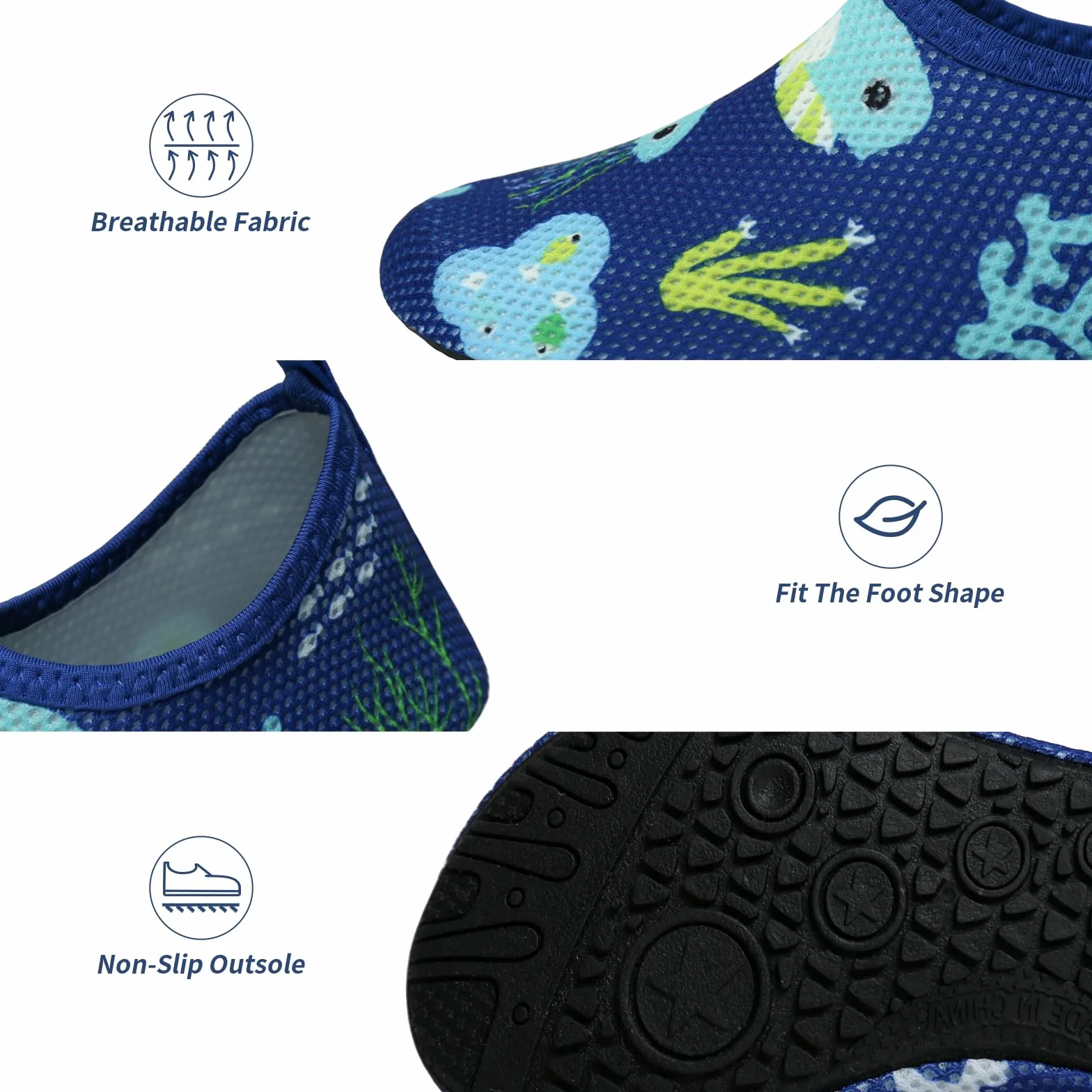 EDOTON Zapatos de Baño para Niñas Antideslizante Secado Rápido Escarpines de Playa