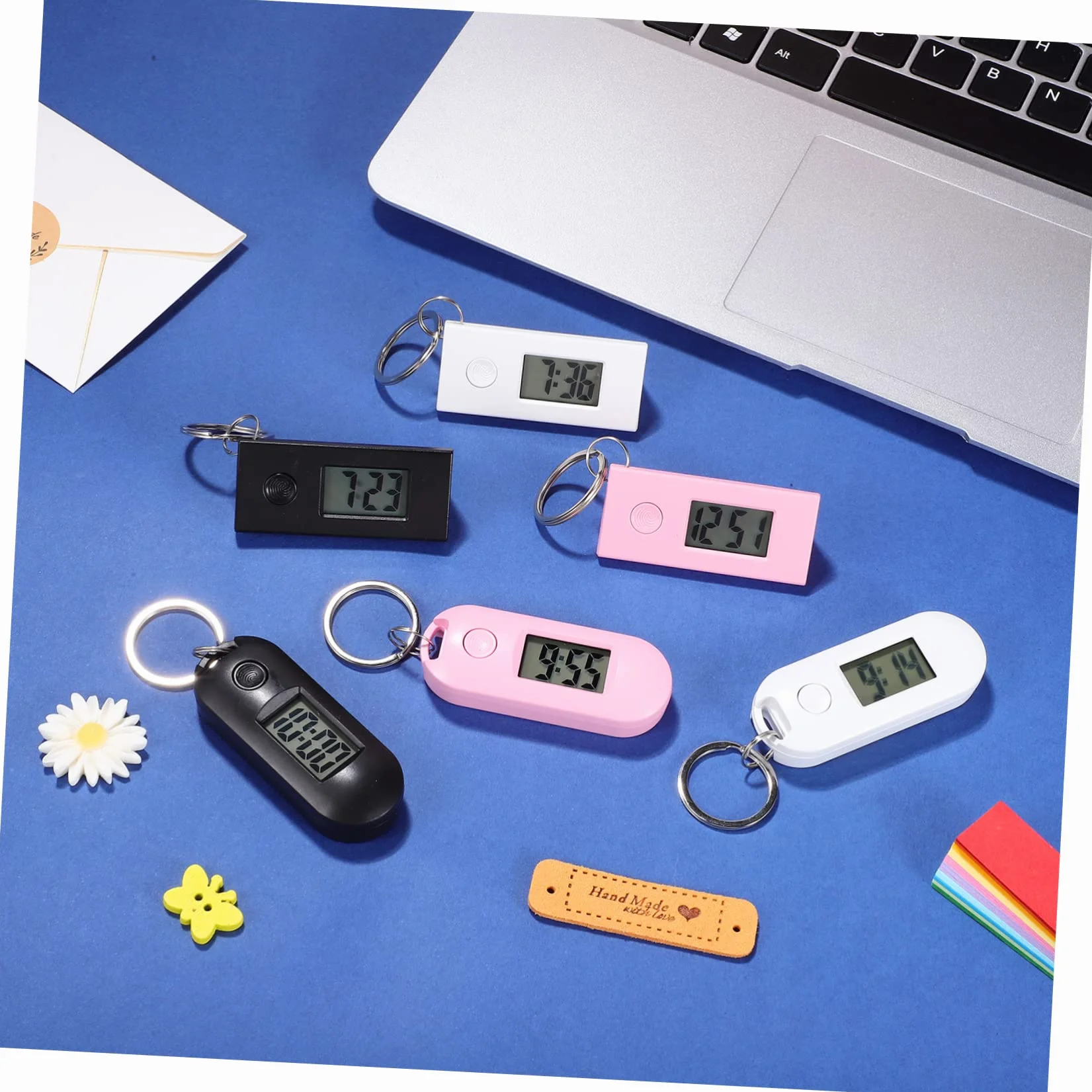 LIFKOME Reloj de Bolsillo Digital Llavero, Plástico ABS, Portátil para Exámenes Médicos