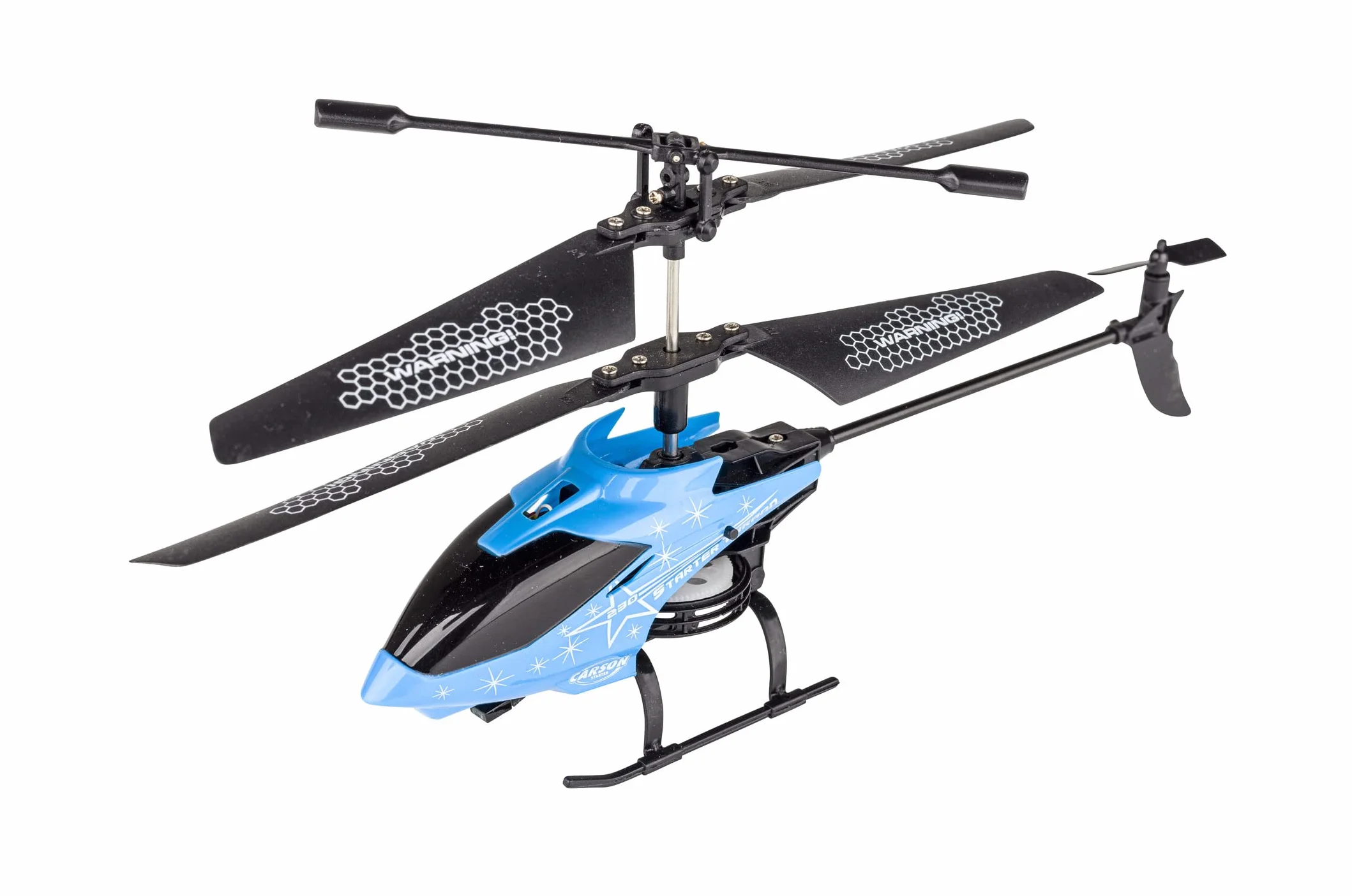Carson 500507164 Starter Tyrann 230 IR 2 canales RTF Cyan Helicóptero, helicóptero, para principiantes, helicóptero RC, juguete a control remoto