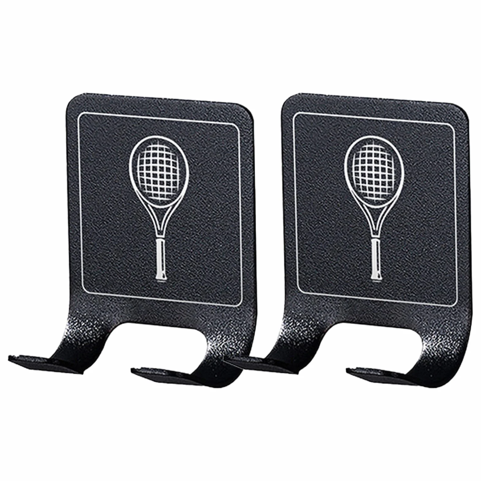 Soportes de raqueta de tenis resistentes para montaje en pared, soporte vertical ahorro espacio