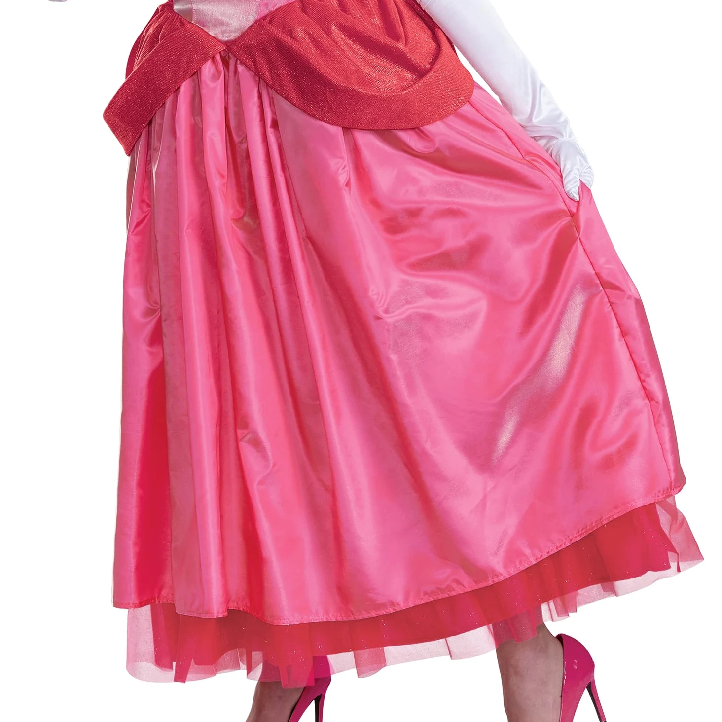 Disguise Womens Princess Peach Adult Costume, Official Super Mario Elevated Adult Costume Dress and Crown