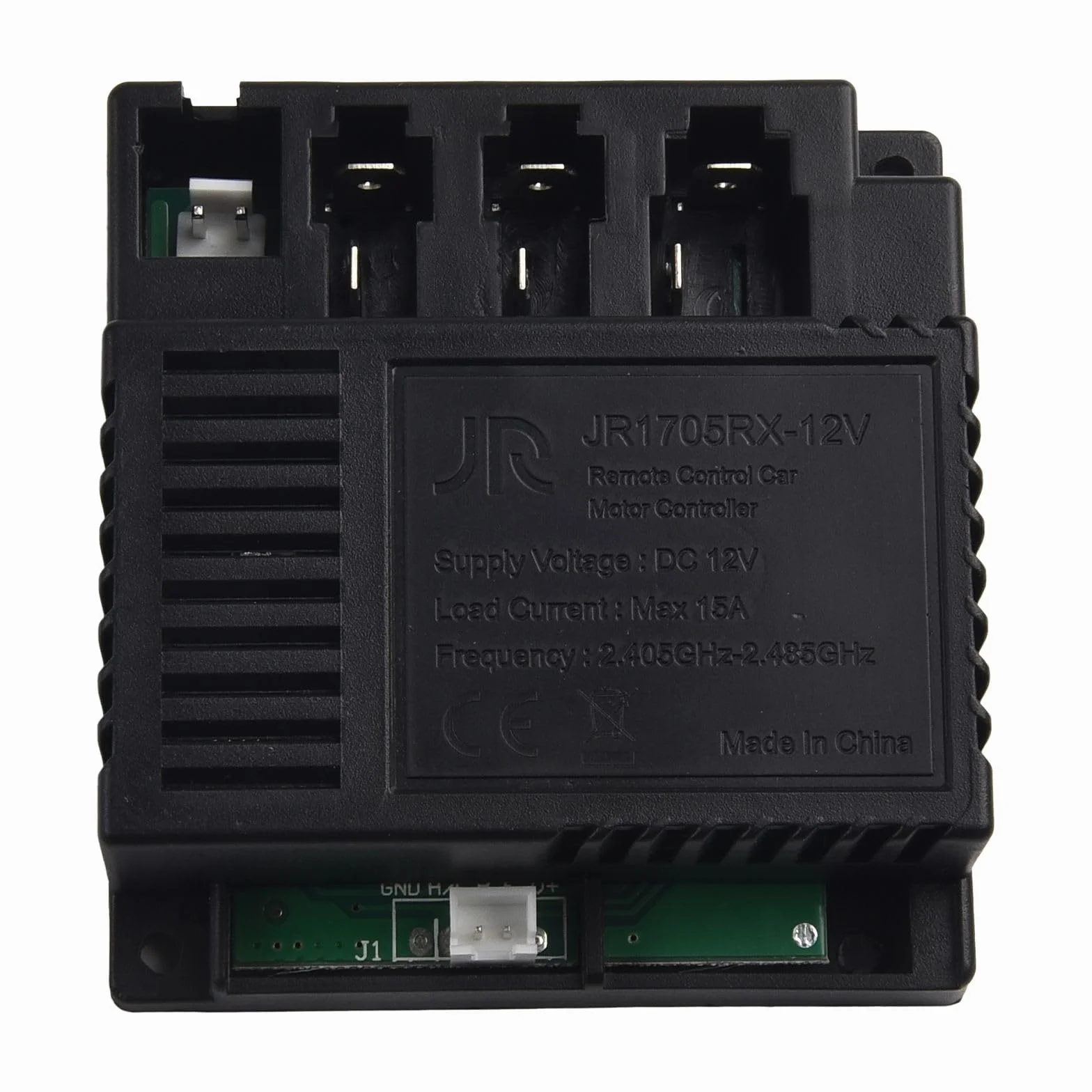 Mando a distancia y receptor para coche eléctrico para niños, 6 V, 12 V, 24 V, compatible con JR-RX-12V JR1705RX JR1758RX JR1810RX, función de arranque suave (JR1705RX Full set)