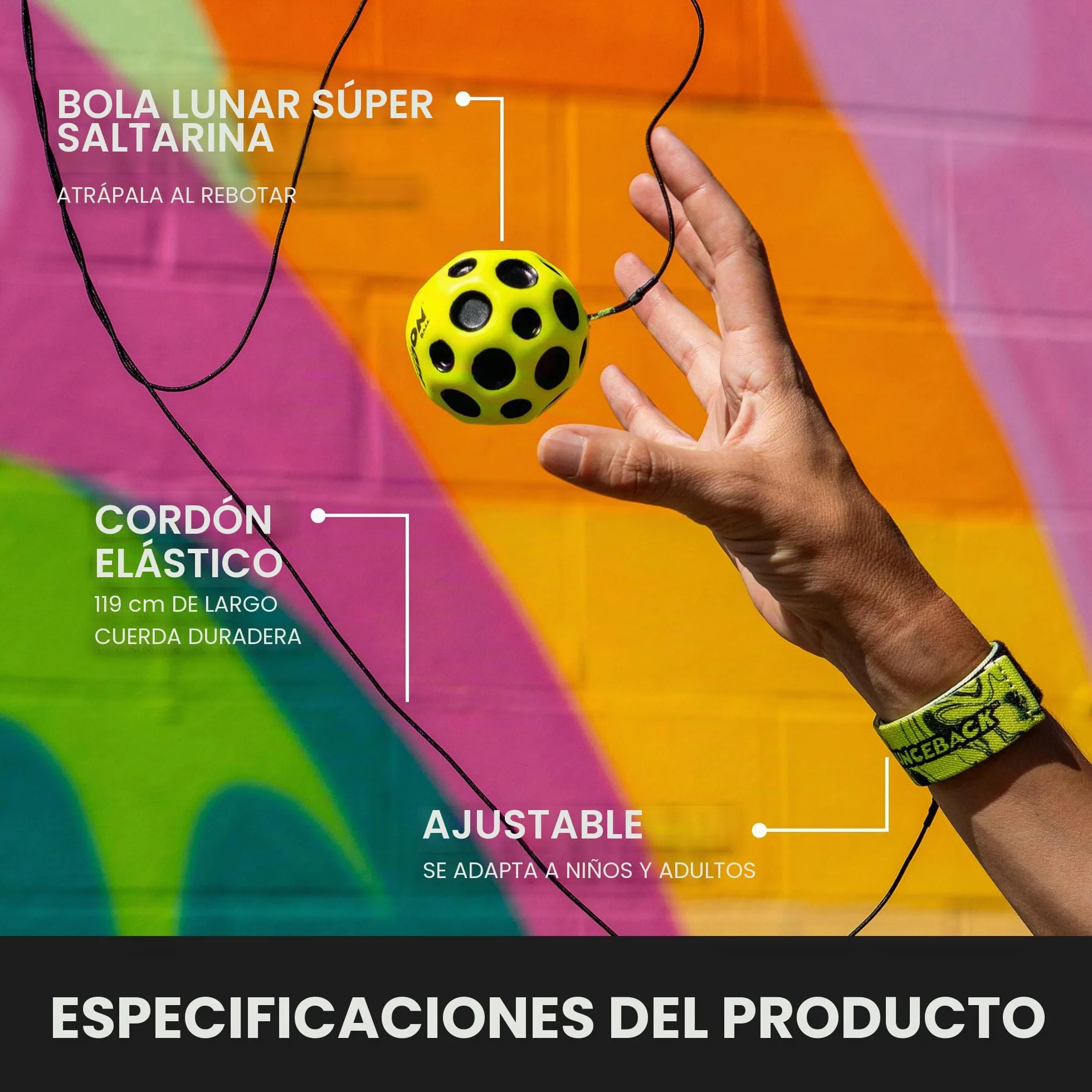 Waboba Balón Bola de Salto Amarillo Talla única AZ-330-Y
