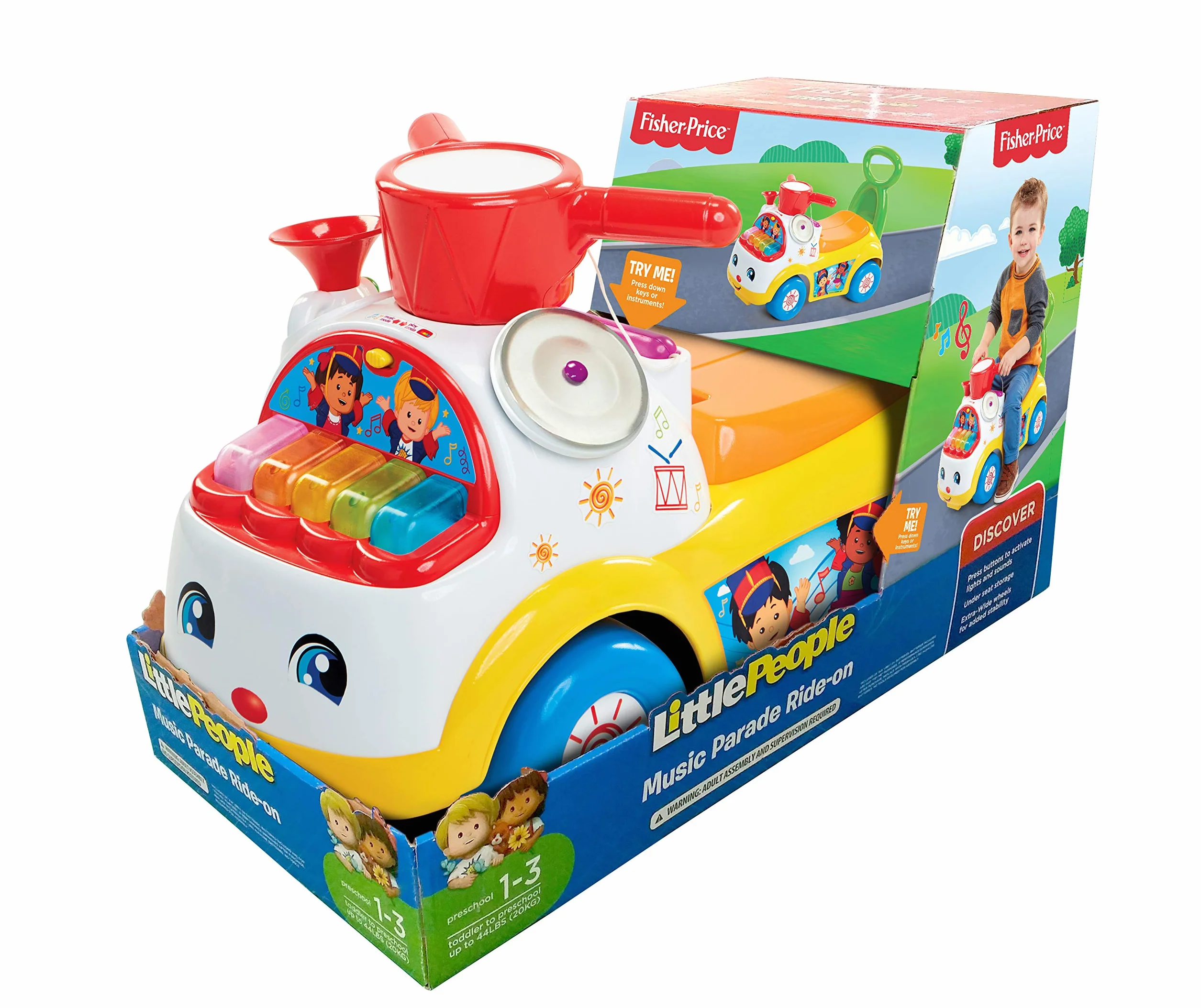 Fisher Price – Correpasillos Musical con Botones Interactivos – Correpasillos con Sonidos y Luces Incluidas – Ruedas Extra Anchas para una Mayor Estabilidad y Seguridad - para Bebes 1 Año +