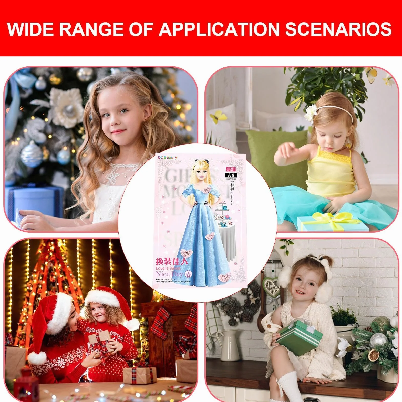 Muñecas de Vestir magnéticas,Vestir magnéticas | Juego de Combinar Ropa Relajante y ,Rompecabezas magnético portátil para Vestir, sin Rebabas, Regalo de cumpleaños y Navidad para niñas