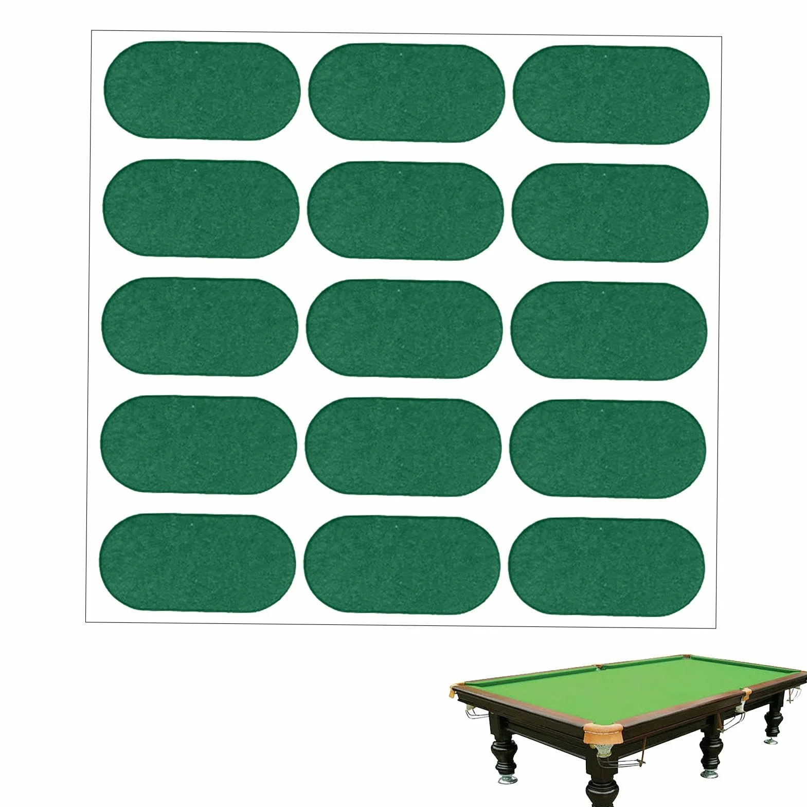 Pegatinas para reparación de manteles, pegatinas para parches de billar | Mantel de reparación de tela de billar Quick Fix - Parches de mantel de fácil aplicación, herramienta de repuesto de fieltro p