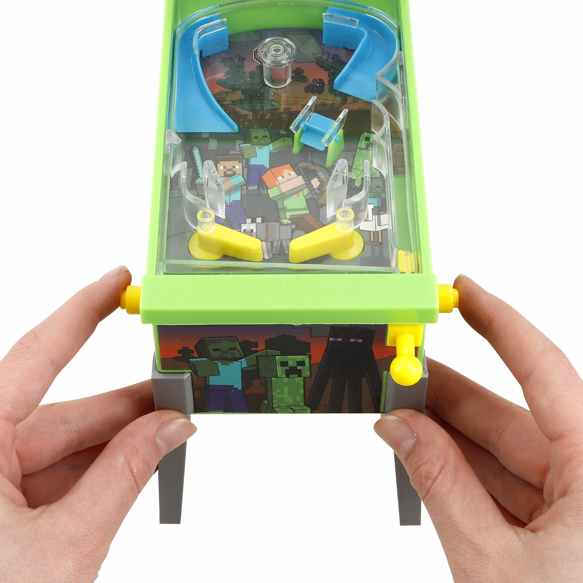 ColorBaby Minecraft Mini Pinball Arcade de Mesa, Luces y Sonido, Dibujos Animados, Juegos de Mesa, Juguetes Retro, Juguete coleccionismo, Recomendado Adultos y niños +3 años (77712)