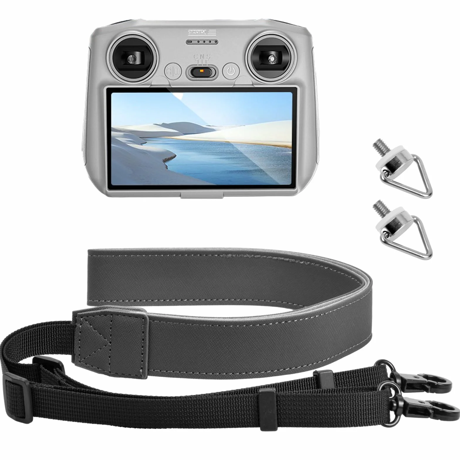 Cordón para el Cuello para DJI RC y RC Pro, Correa de Hombro de Cuero PU con Tornillo para el Controlador DJI