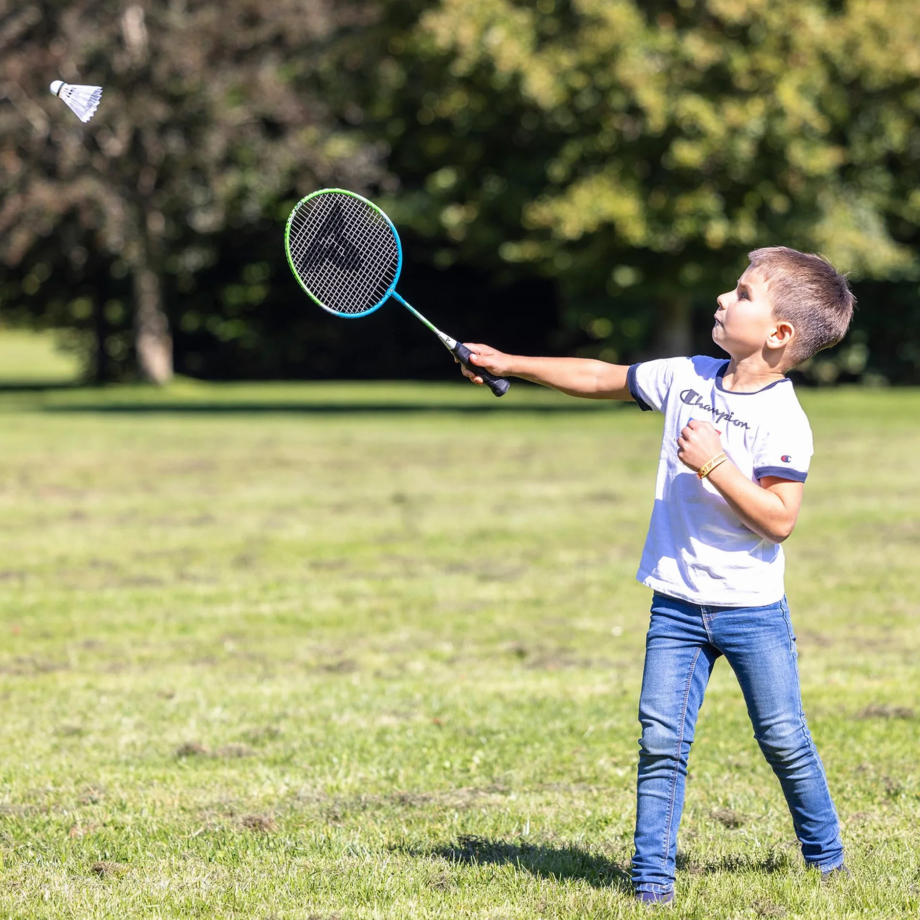 Talbot-Torro Set de bádminton Infantil 2 Raquetas 53 cm 2 Volantes Bolsa de Transporte