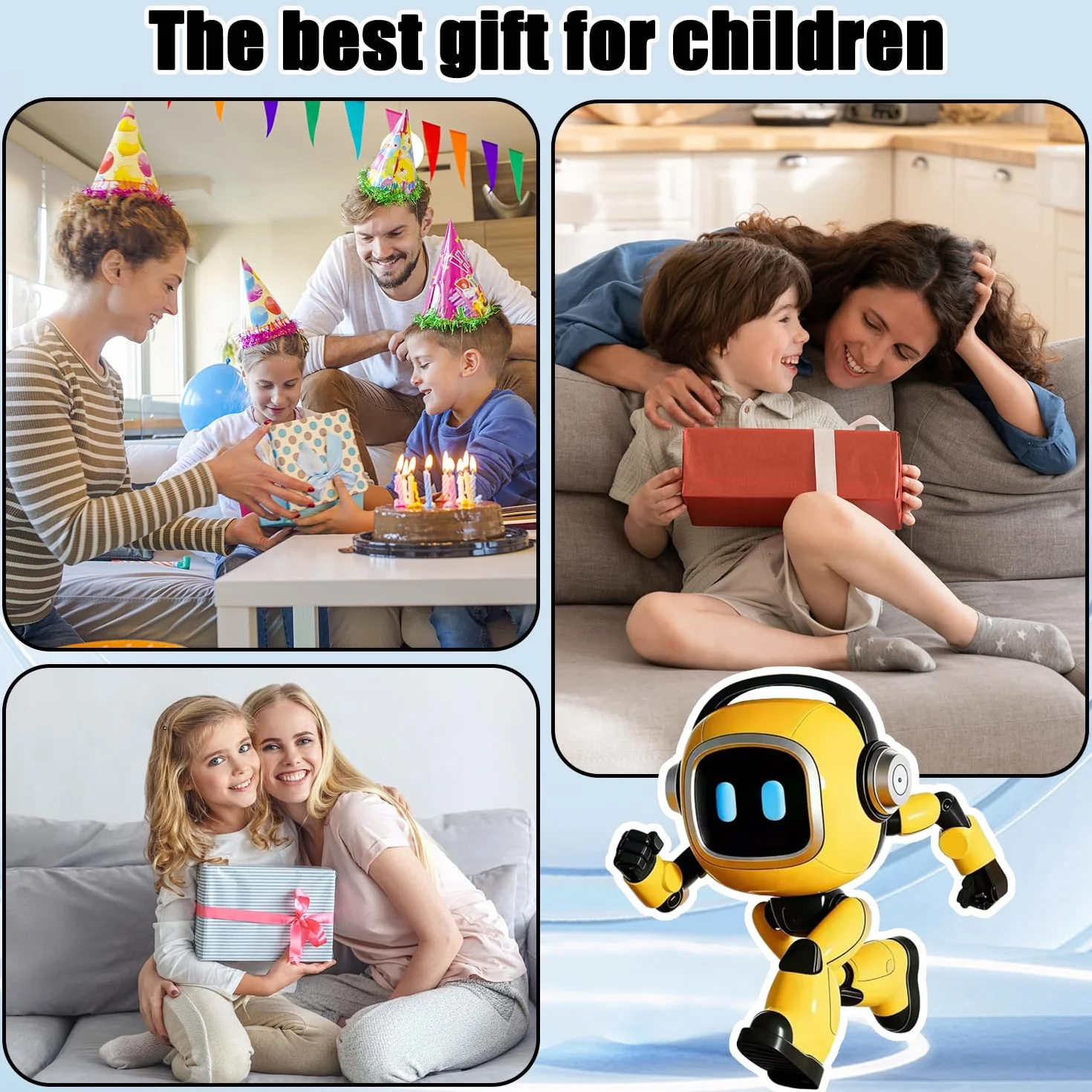 Robot de Escritorio con Inteligencia Artificial, Robot de escritorio interactivo inteligente, Robot Inteligente Impulsado Por Ai, Juguete robot inteligente AI, Emo Ro-bot, Regalo Para Niños
