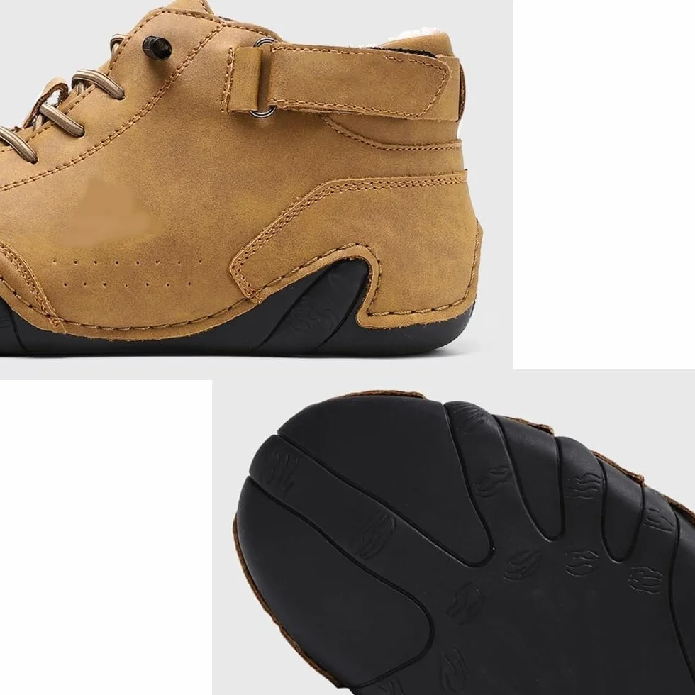 Zapatos ortopédicos de invierno impermeables con soporte de arco para hombres y mujeres